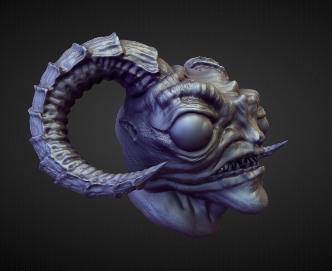 HEAD49 high poly sculpt 3D model_1