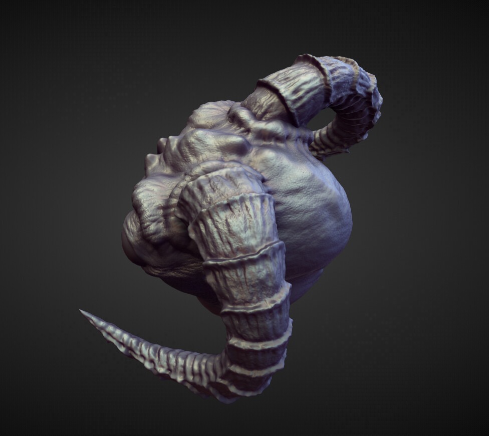 HEAD49 high poly sculpt 3D model_3