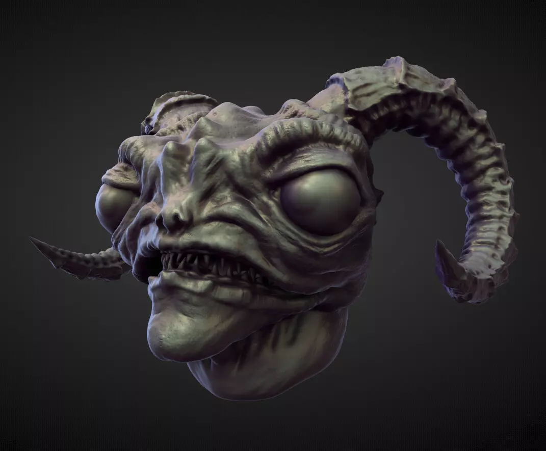 HEAD49 high poly sculpt 3D model_0