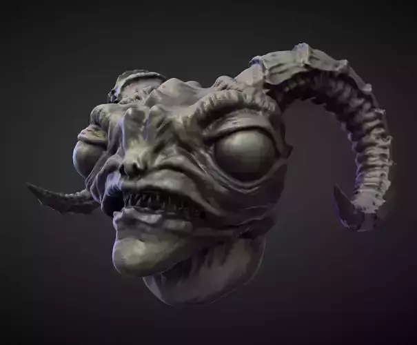 HEAD49 high poly sculpt 3D model