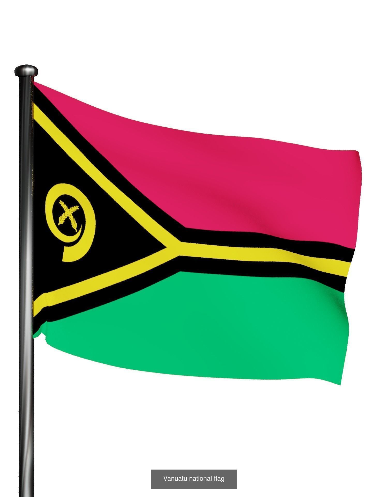 Flags of the world countries 3D Model Collection_11
