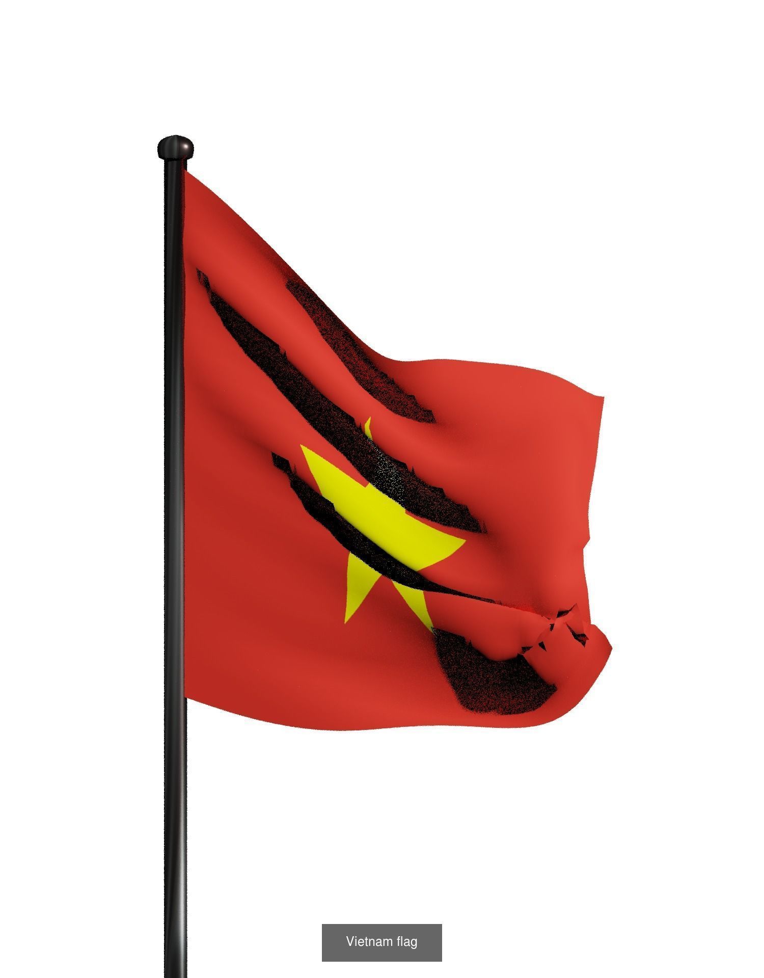 Flags of the world countries 3D Model Collection_13