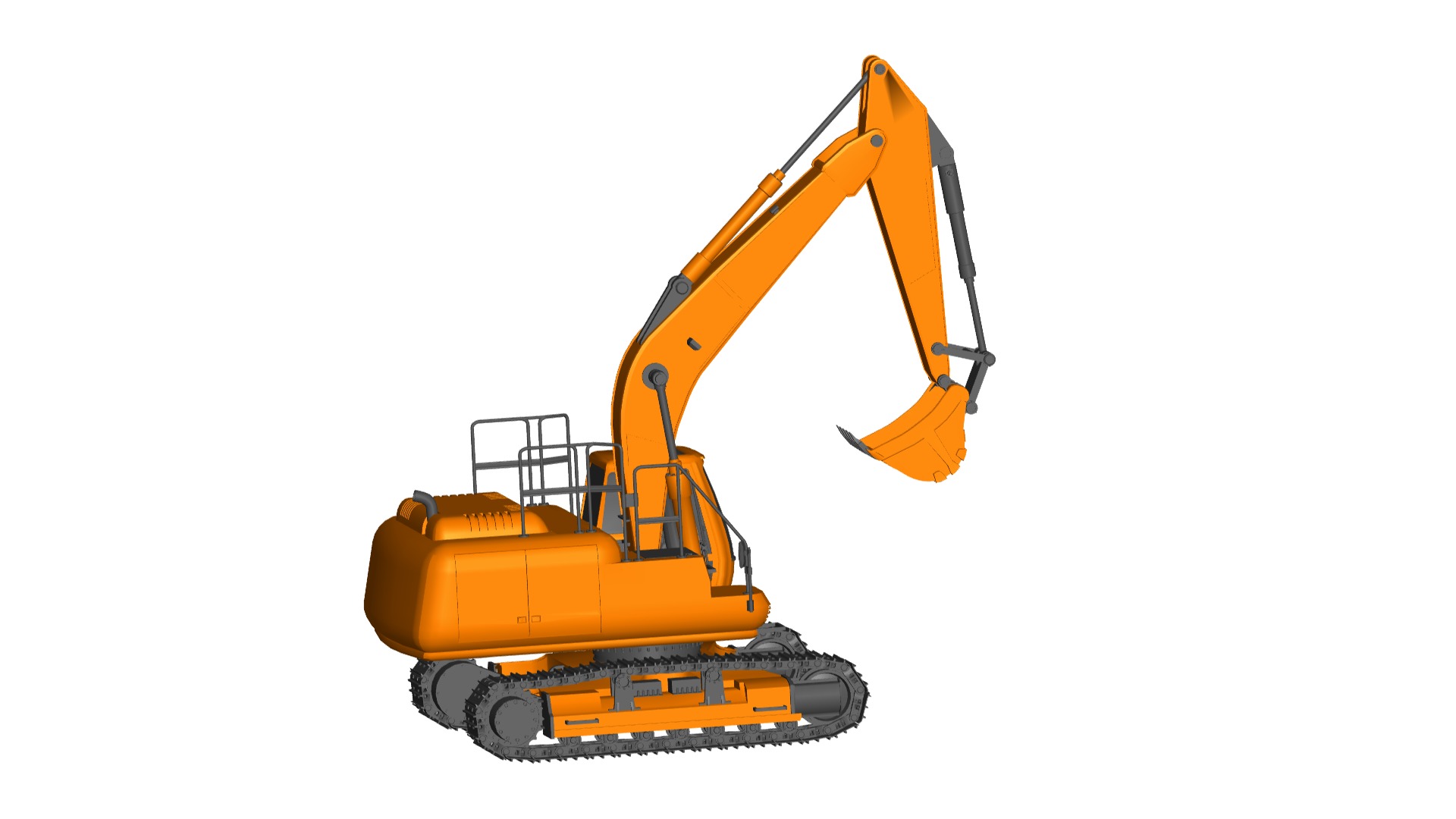 excavator 3D model_1