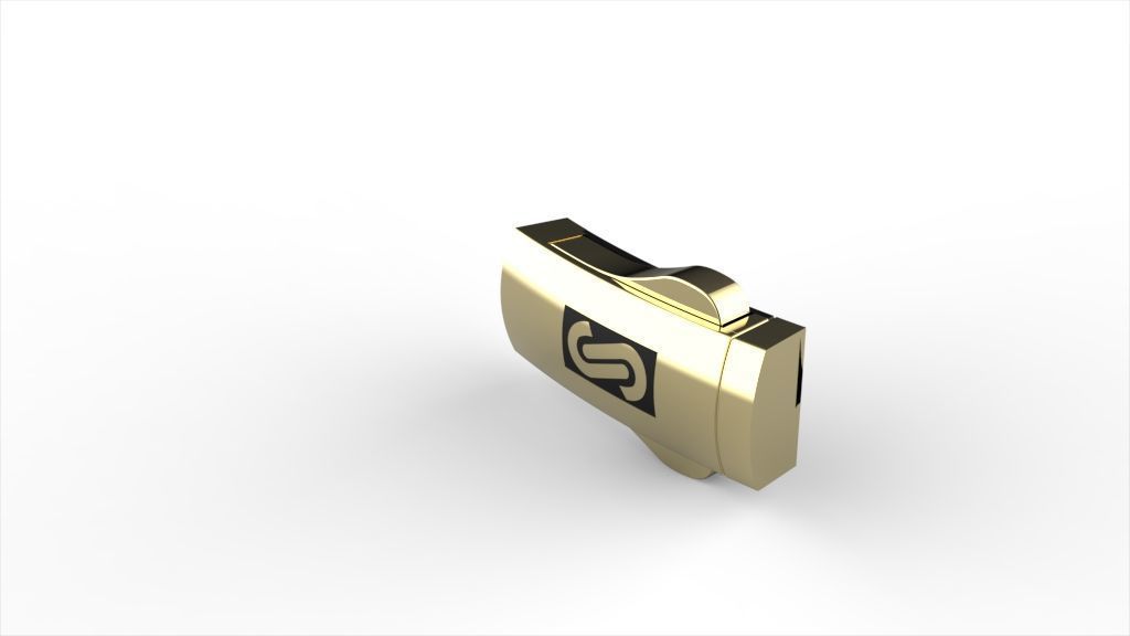 6mm monaco box claps lock for cuban chain 3D print model 3D print model_5