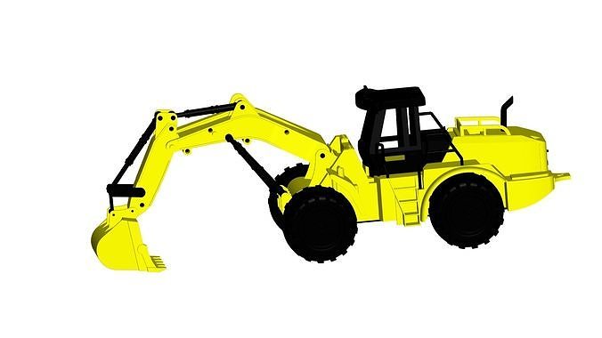 excavator 3D model