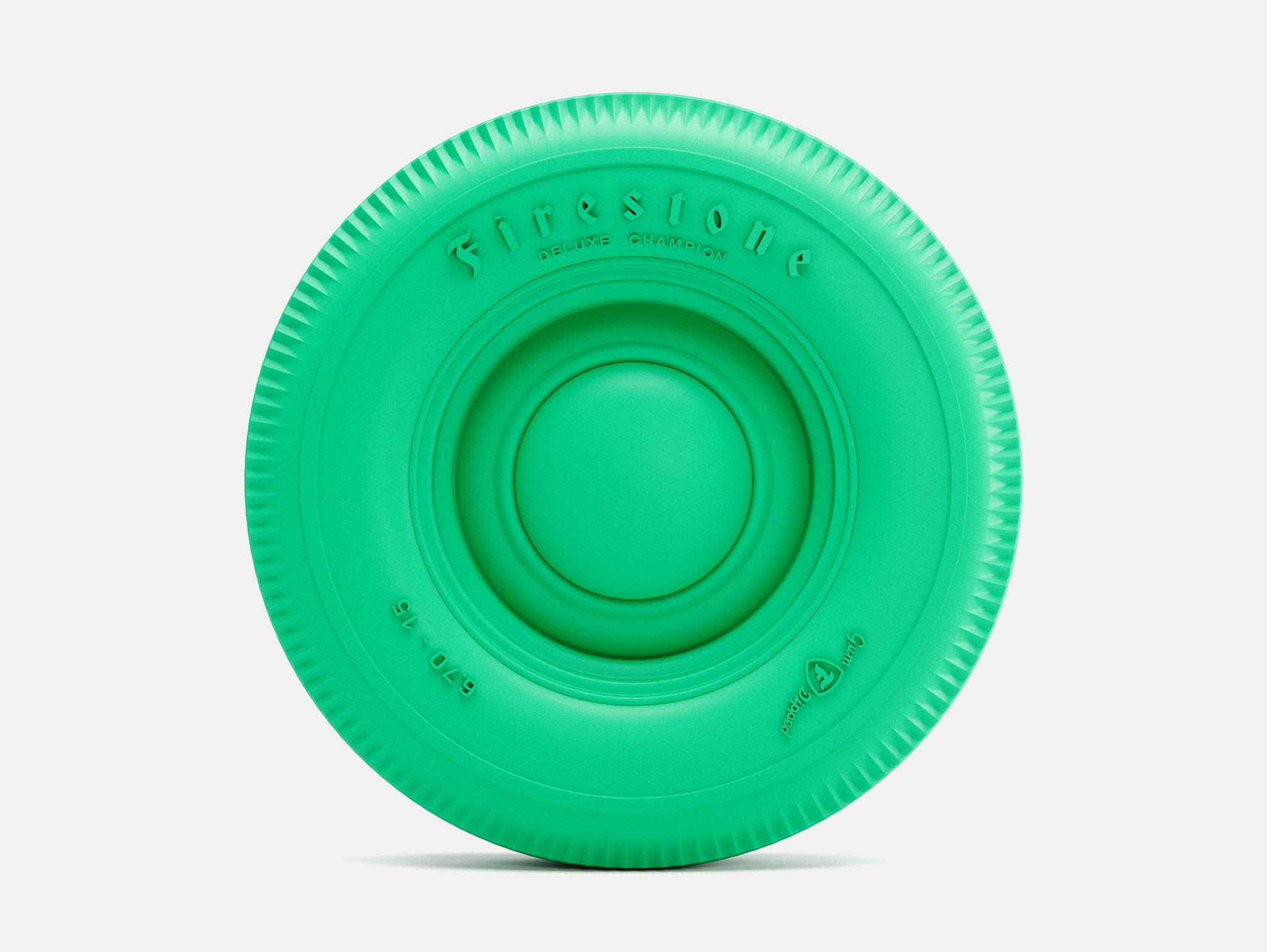 15x5 Smoothie Wheel Firestone 670-15 Tire 3D print model_2