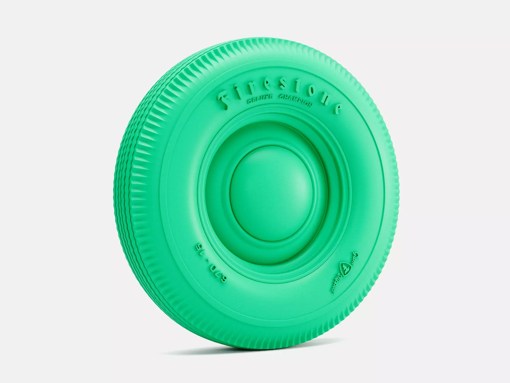 15x5 Smoothie Wheel Firestone 670-15 Tire 3D print model_0