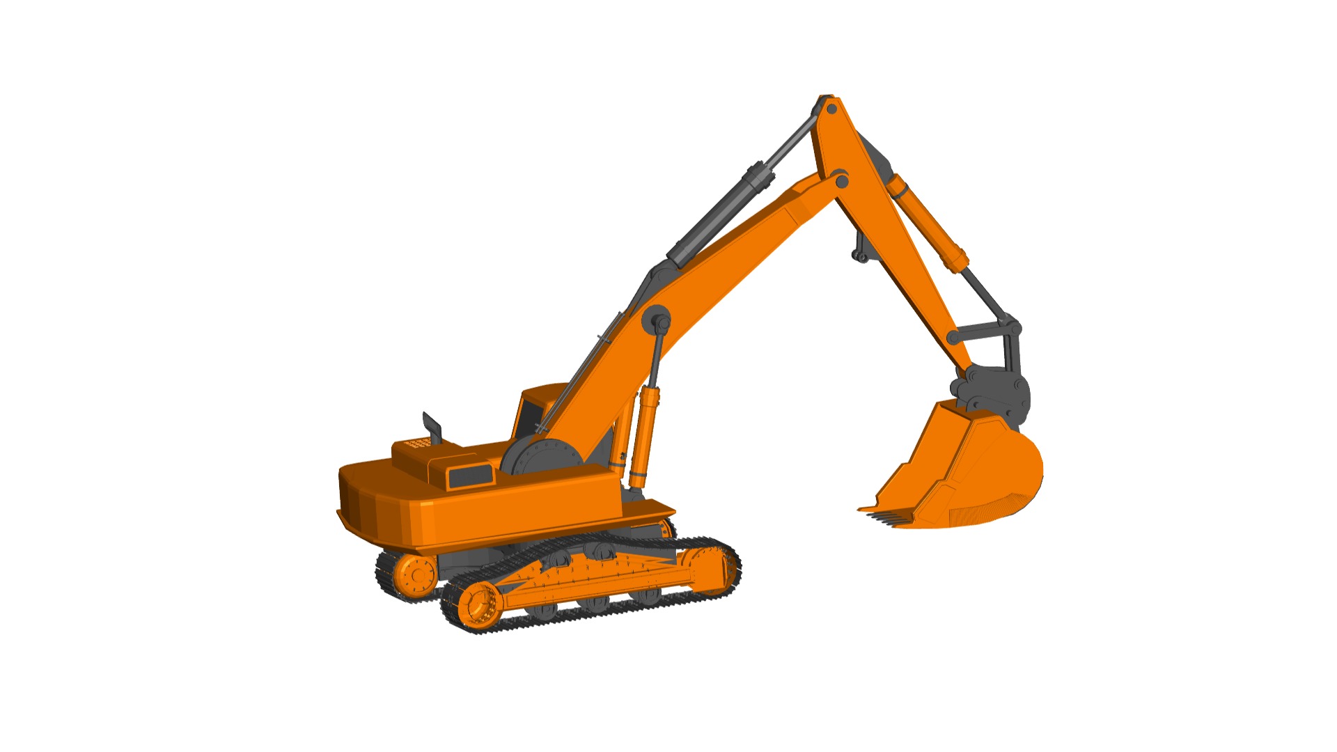excavator 3D model_1