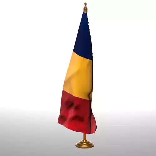 ROMANIA TABLE FLAG