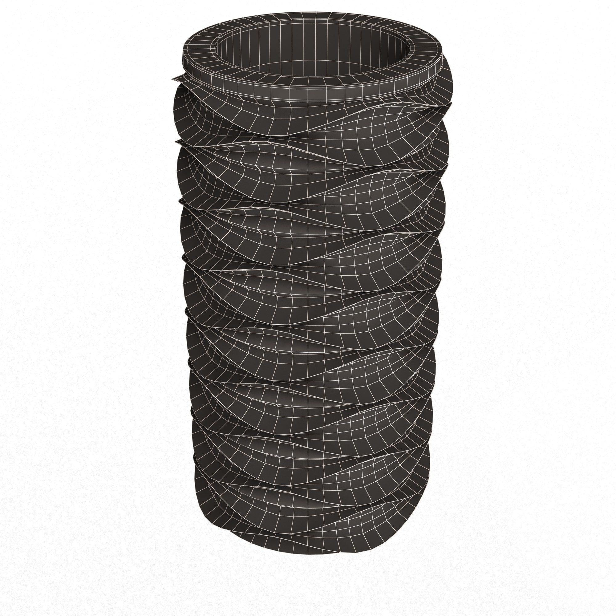 Flower Pot 039 Low-poly 3D model_7