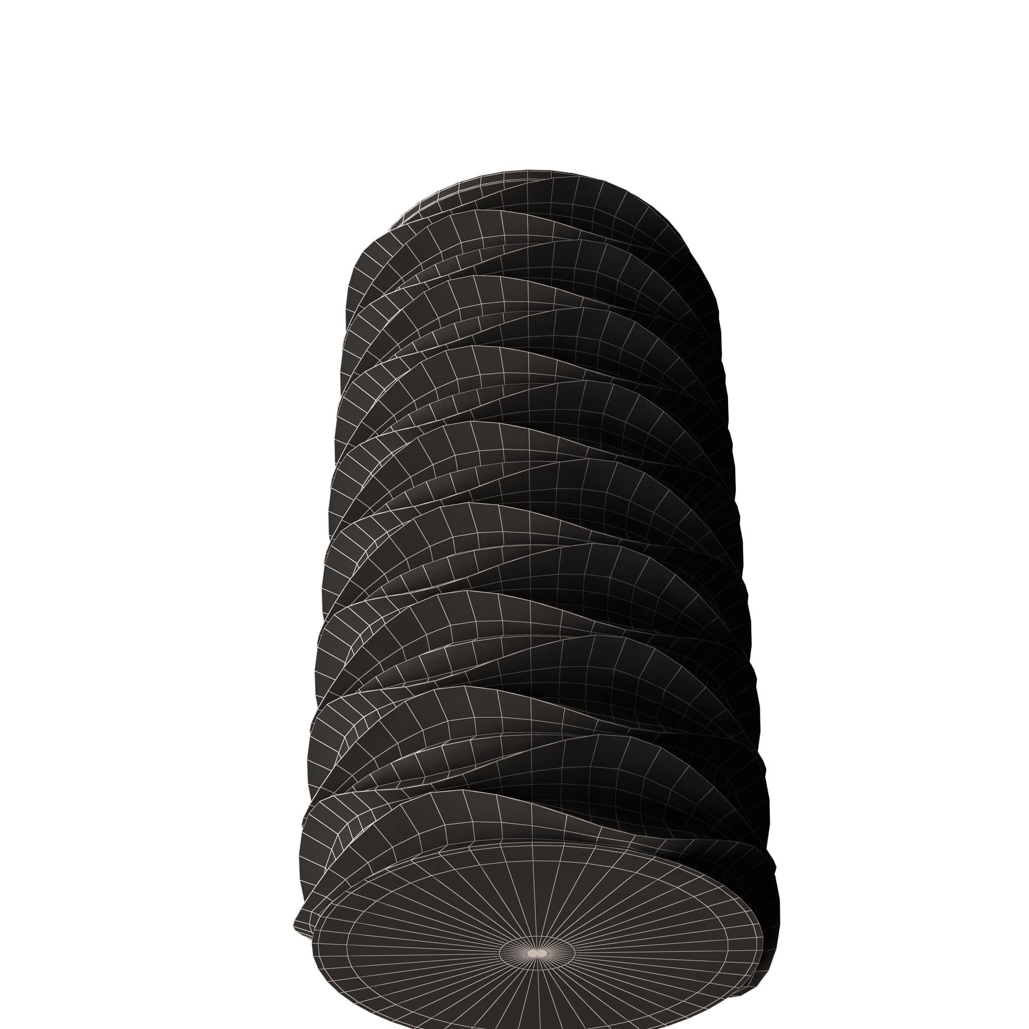 Flower Pot 039 Low-poly 3D model_10