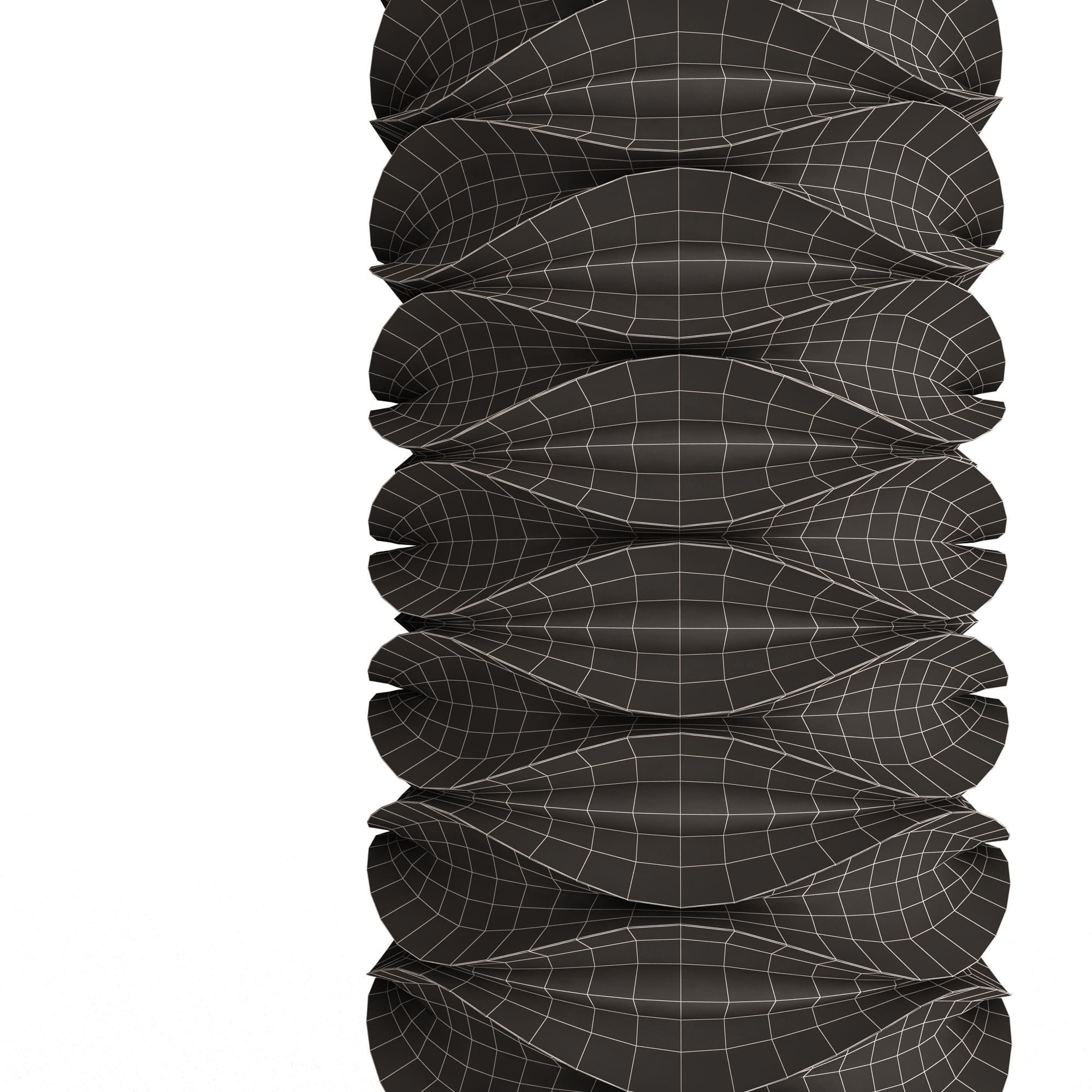 Flower Pot 039 Low-poly 3D model_9