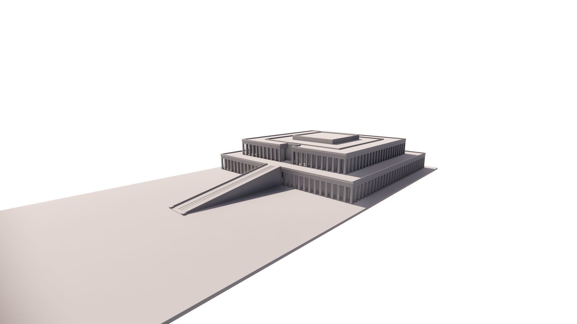 somer ancient pyramid-Ziggurat Temple  3D model_27