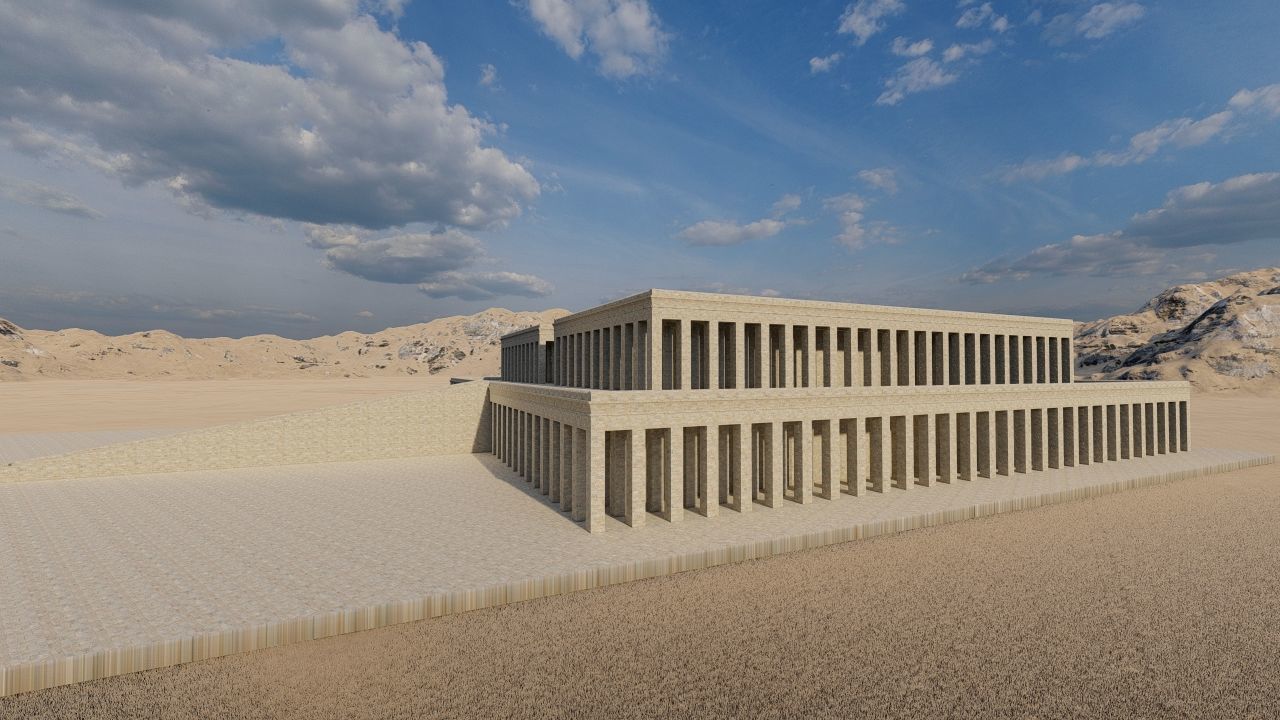 somer ancient pyramid-Ziggurat Temple  3D model_6