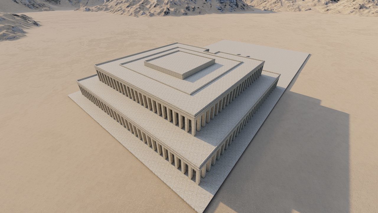 somer ancient pyramid-Ziggurat Temple  3D model_5