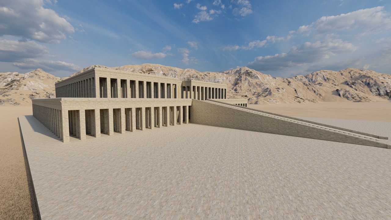 somer ancient pyramid-Ziggurat Temple  3D model_1