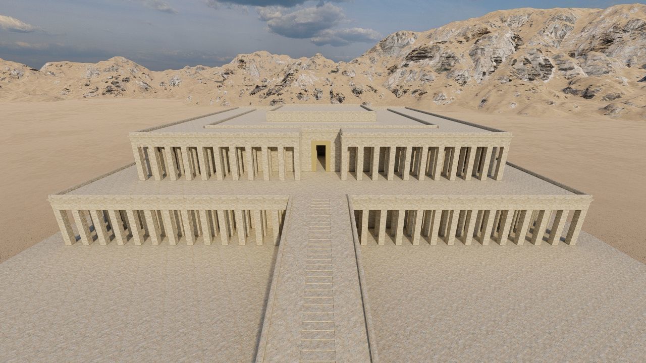 somer ancient pyramid-Ziggurat Temple  3D model_19