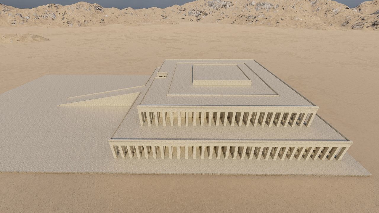 somer ancient pyramid-Ziggurat Temple  3D model_3