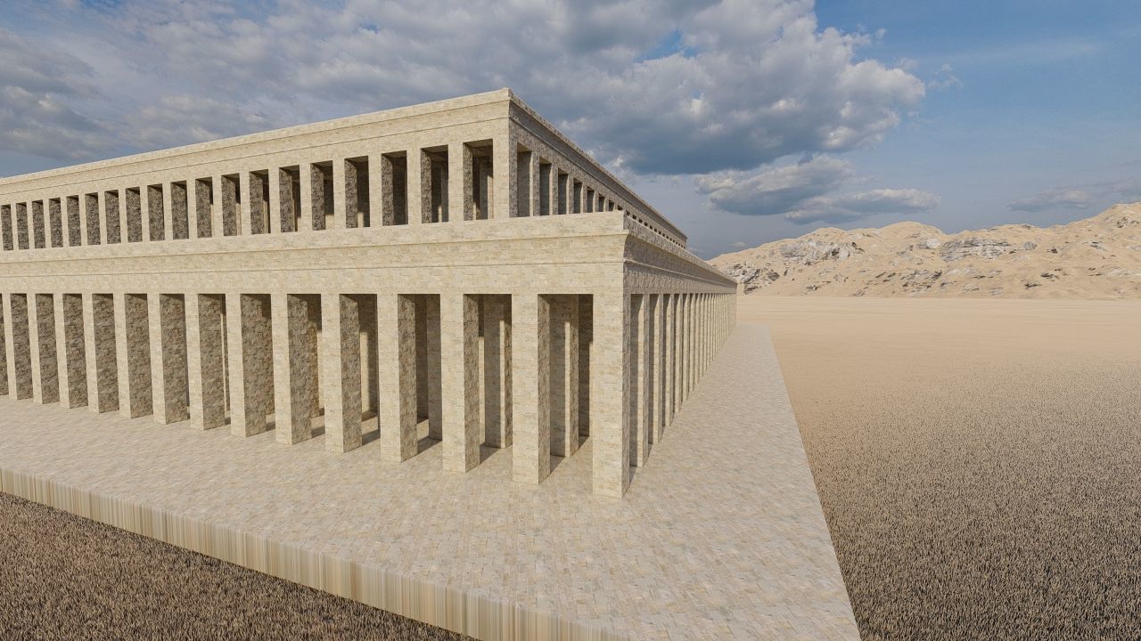 somer ancient pyramid-Ziggurat Temple  3D model_17