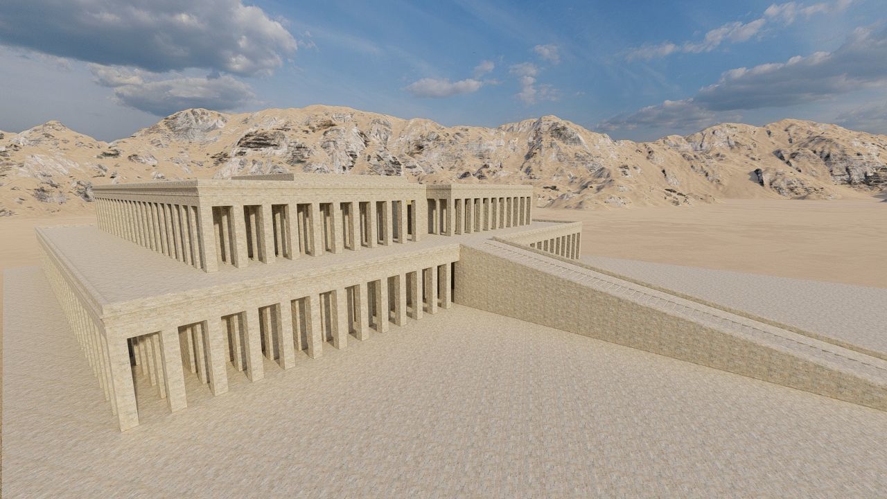 somer ancient pyramid-Ziggurat Temple  3D model_9