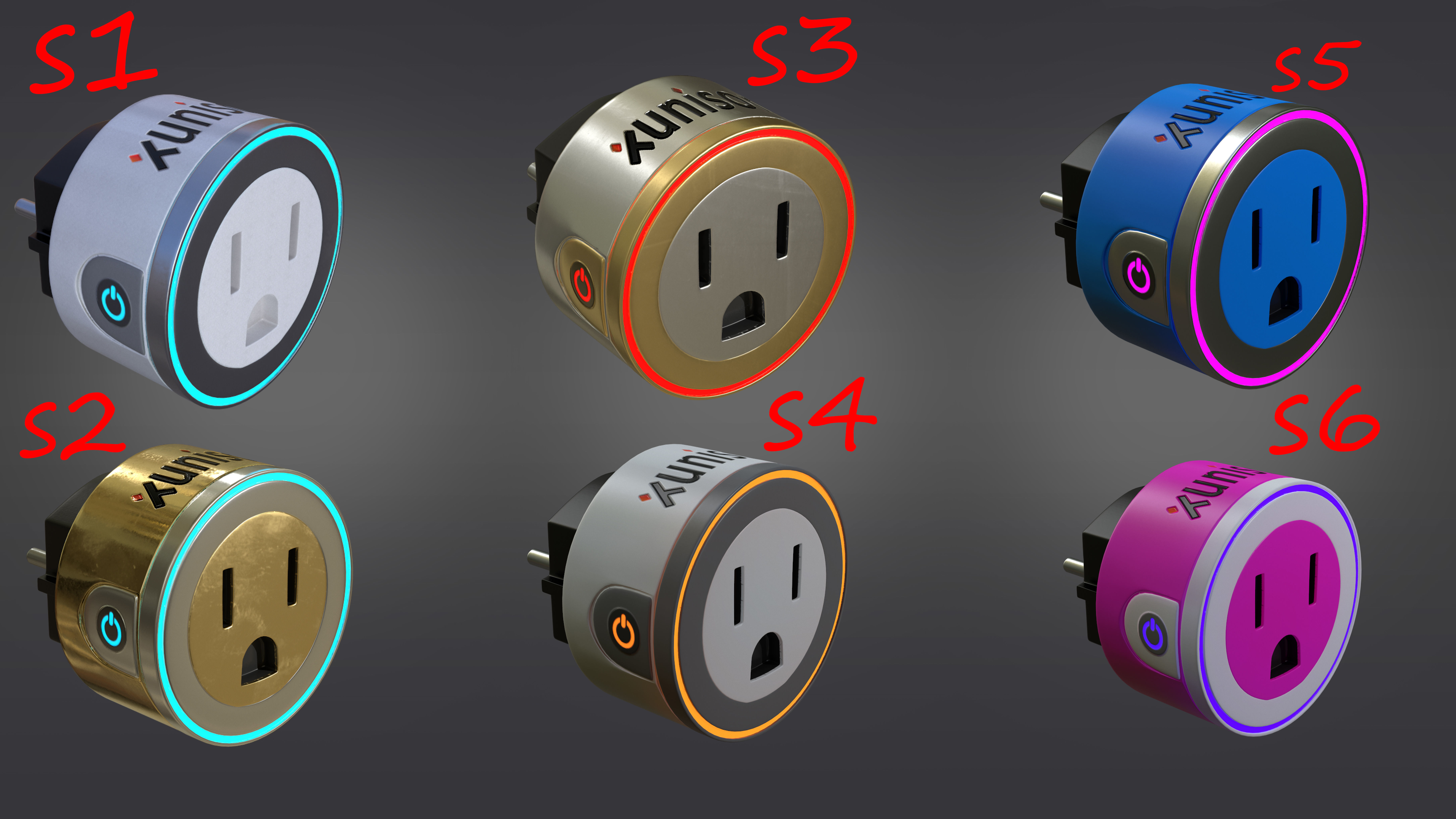 Smart Home Plug-in and Security Kit 3D model_9