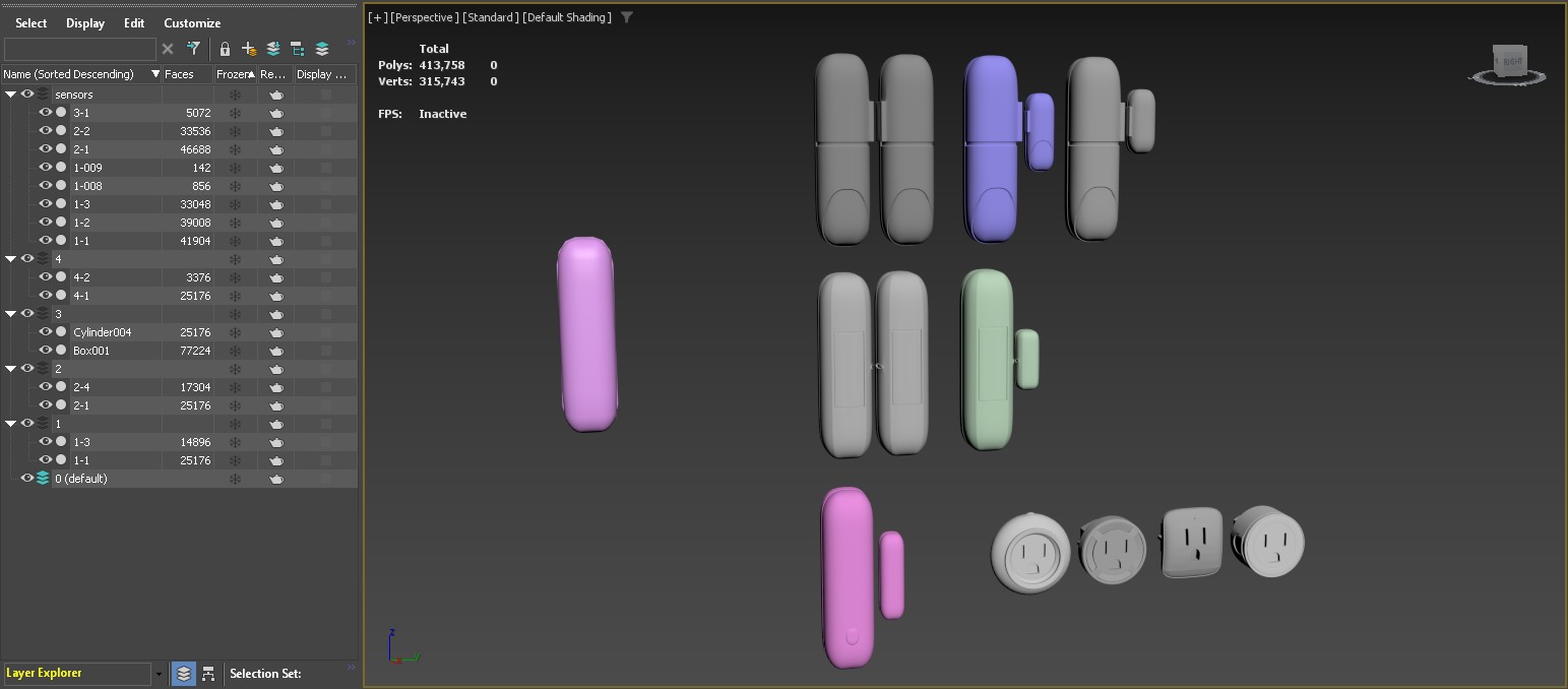 Smart Home Plug-in and Security Kit 3D model_15