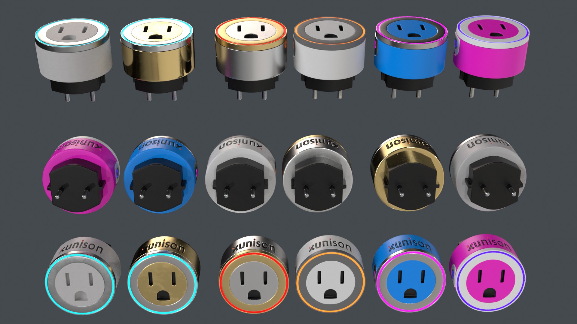 Smart Home Plug-in and Security Kit 3D model_2