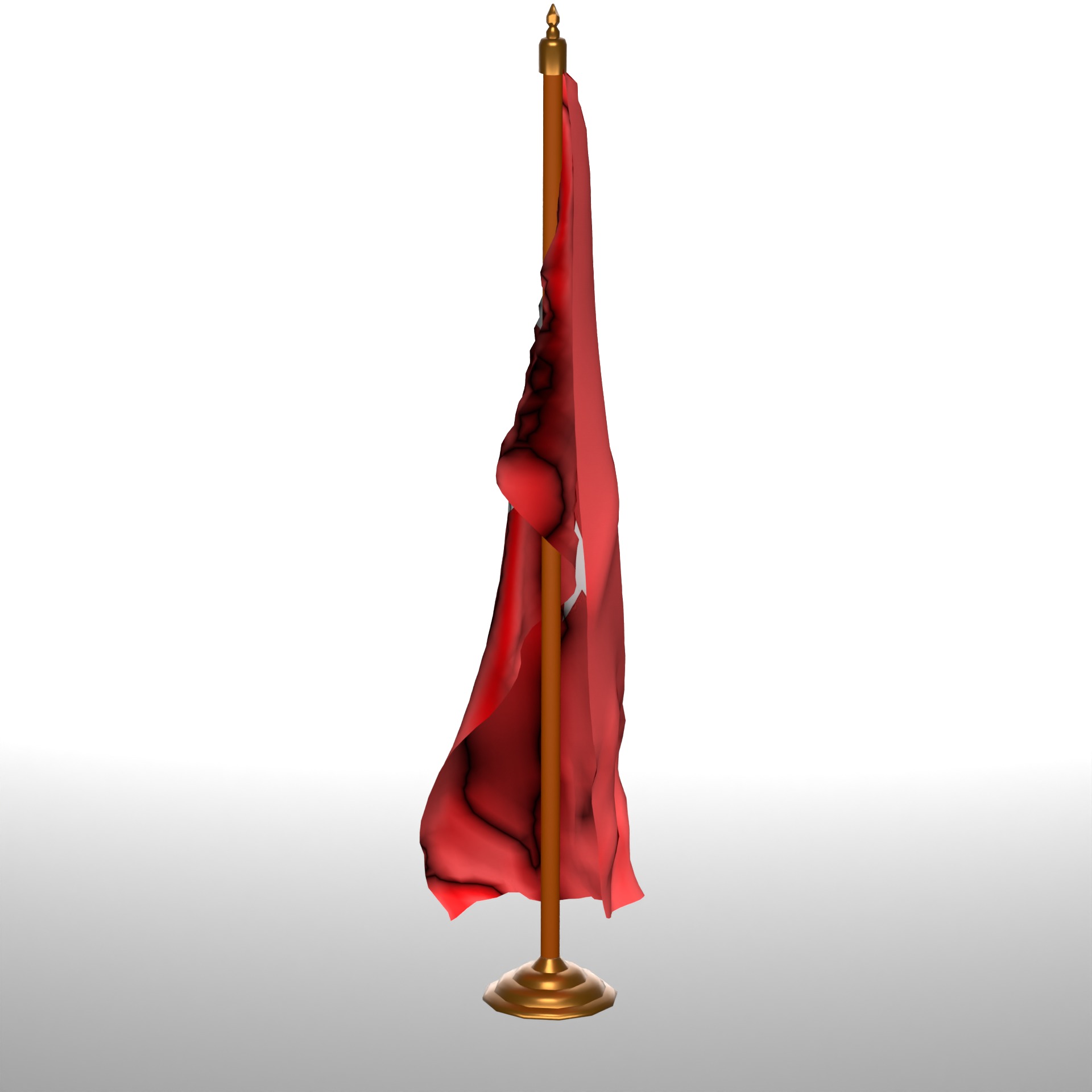 TURKEY TABLE FLAG 3D model_2