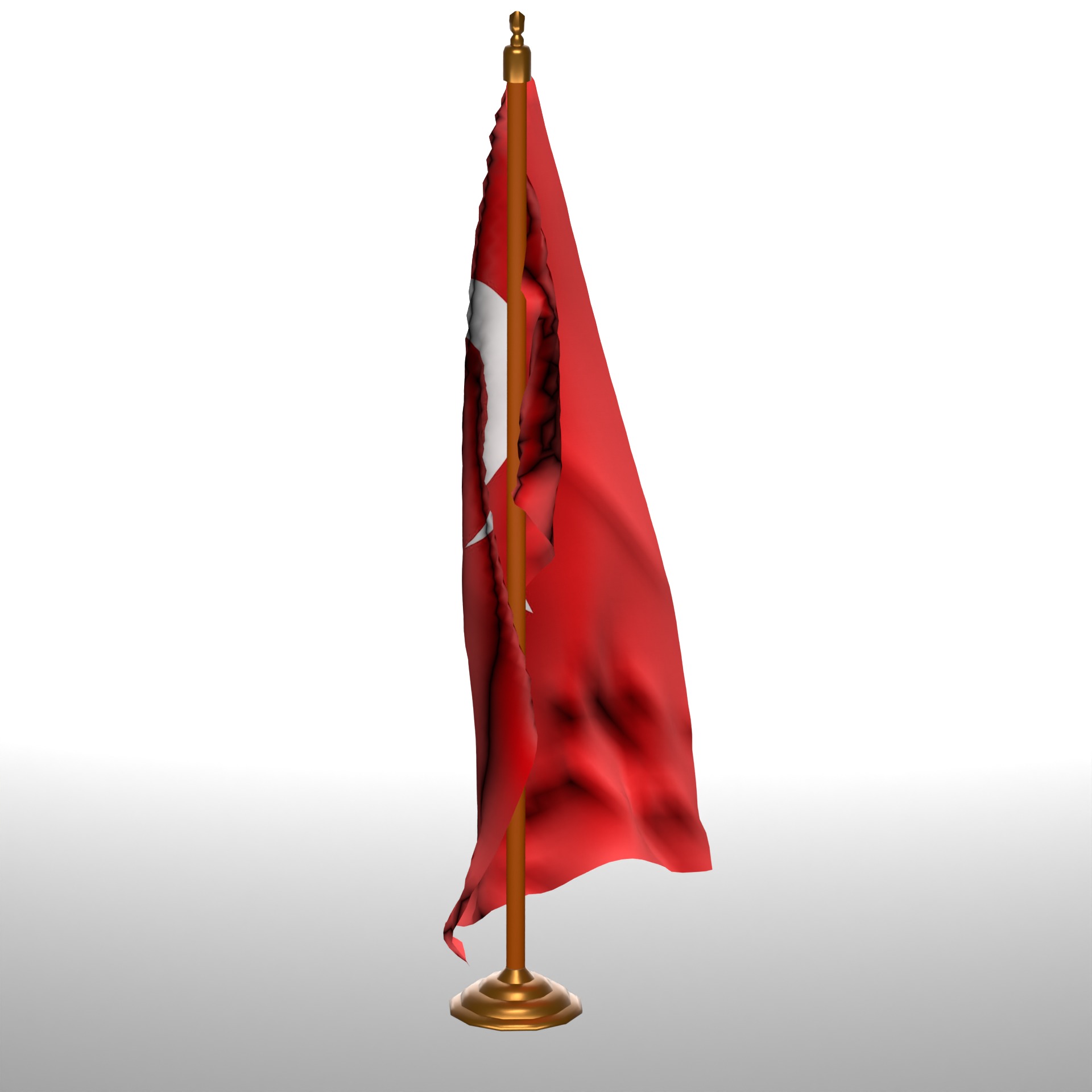 TURKEY TABLE FLAG 3D model_3