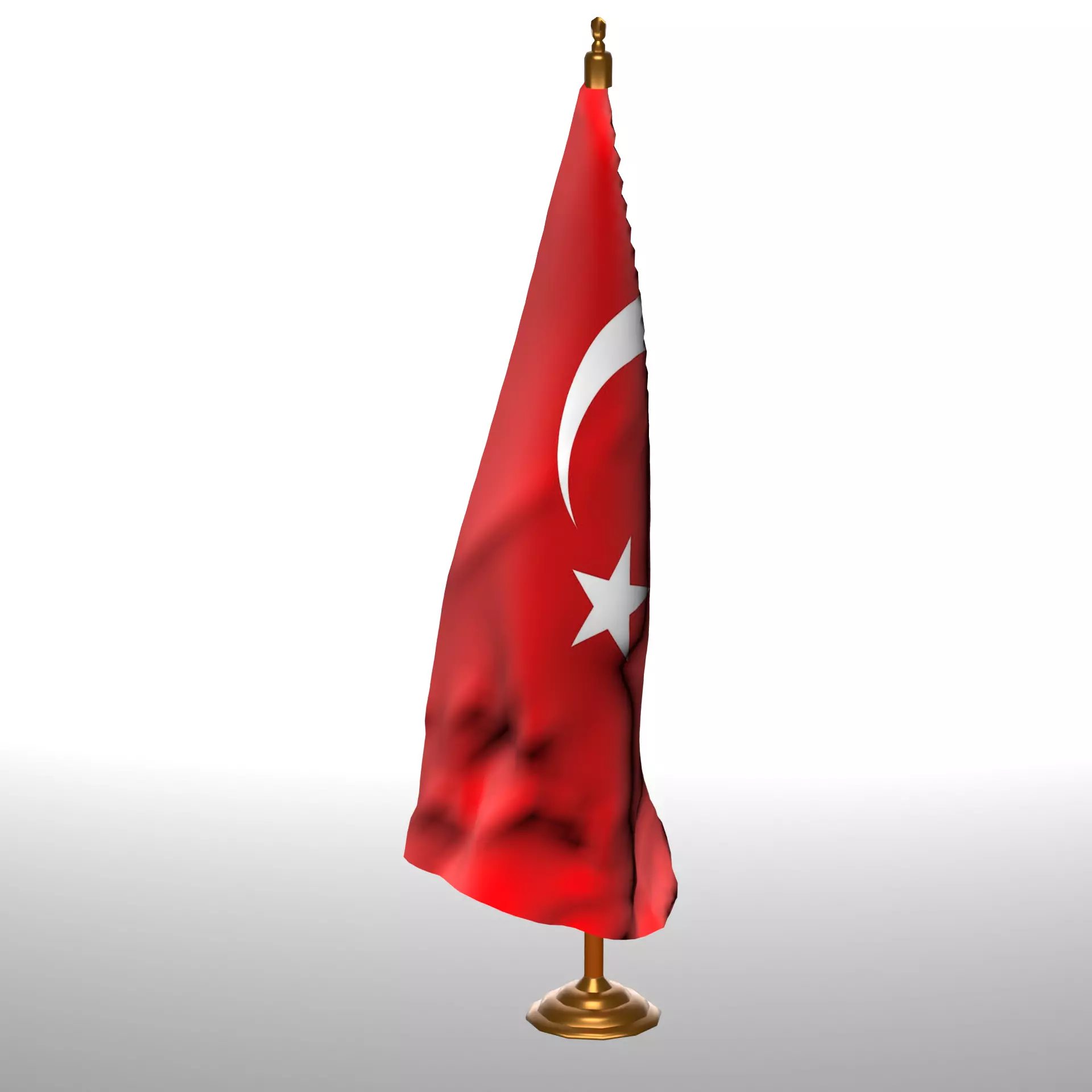 TURKEY TABLE FLAG 3D model_0
