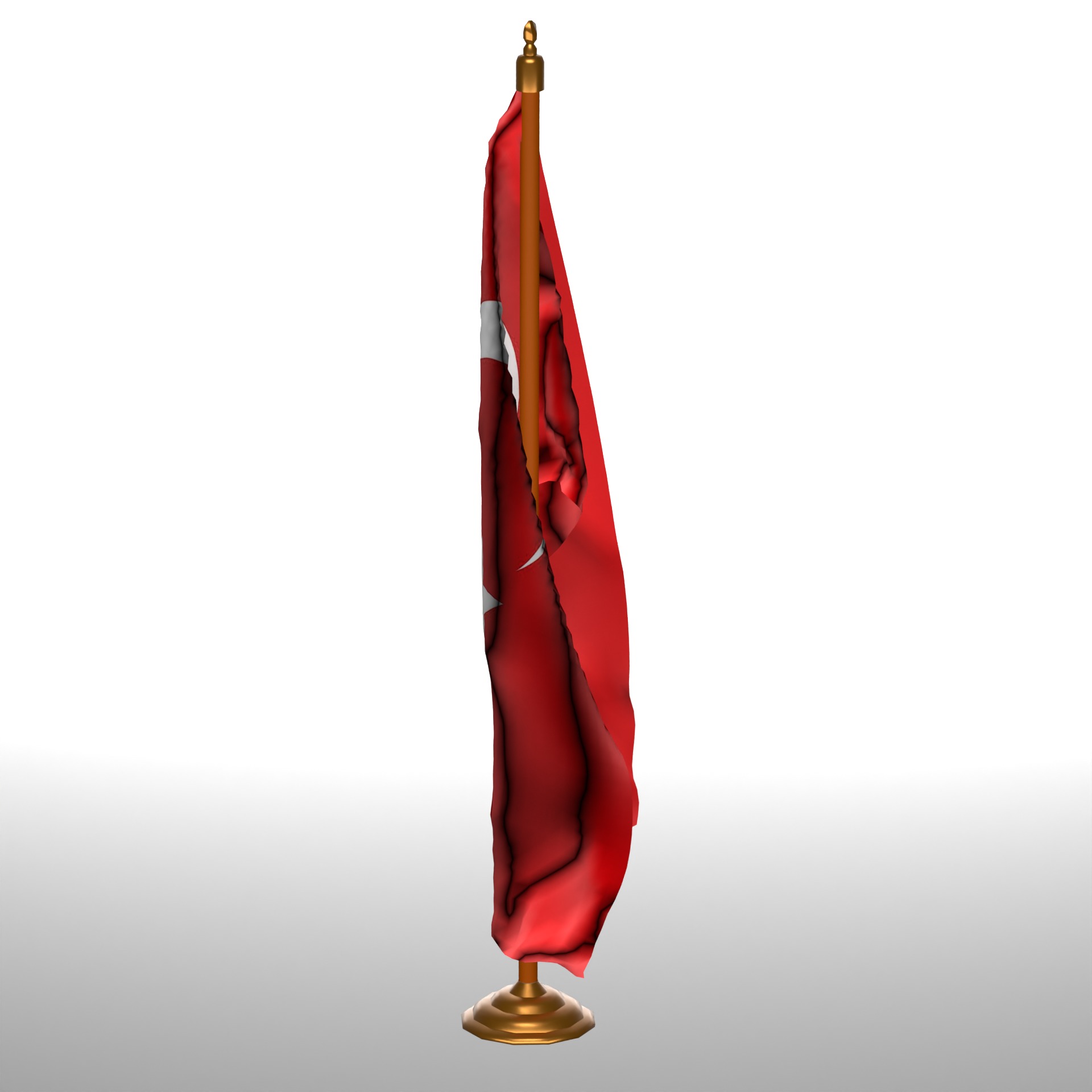 TURKEY TABLE FLAG 3D model_4