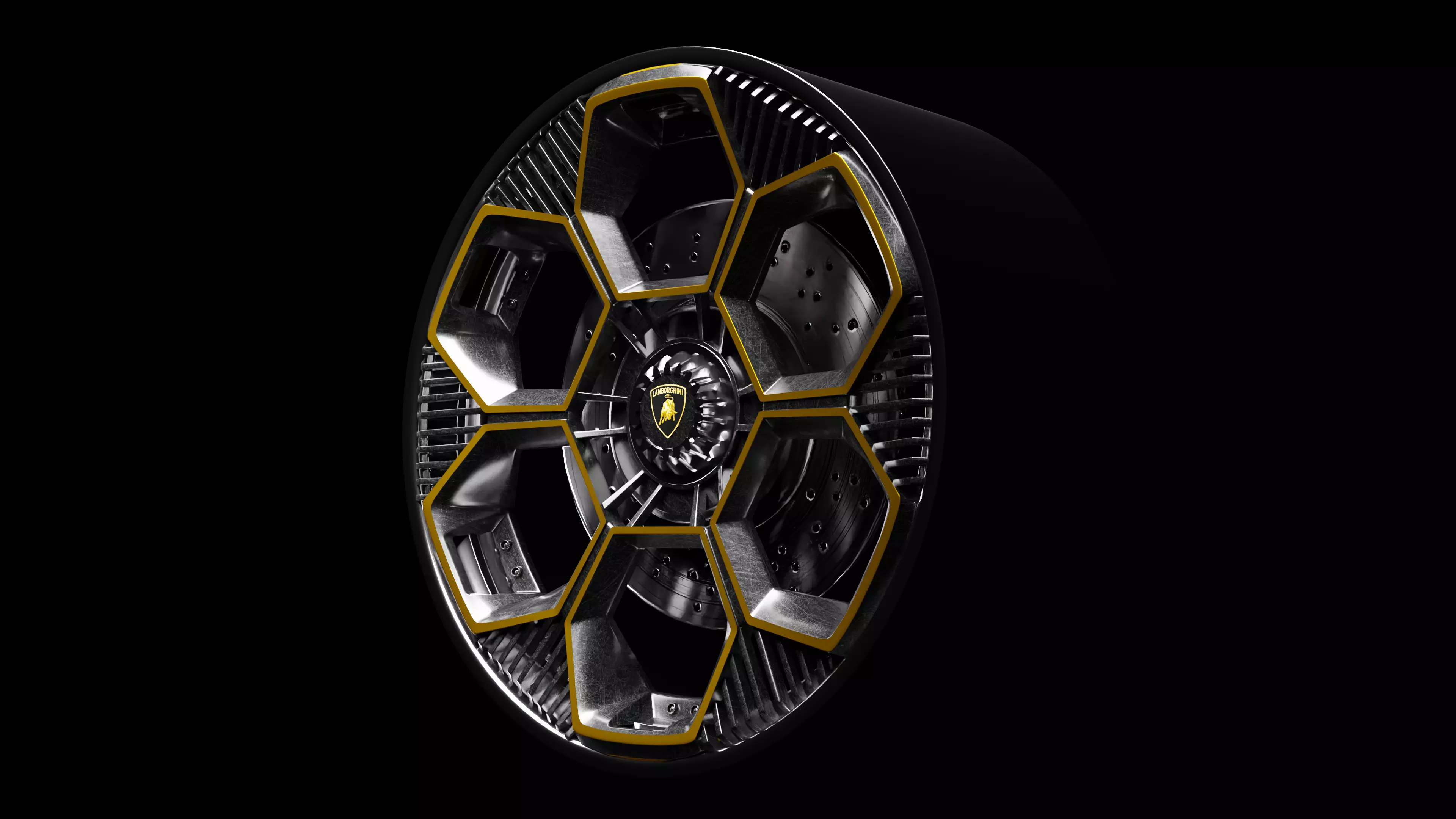 Highpoly Vehicle Rim 420B2 3D Model 3D model_0