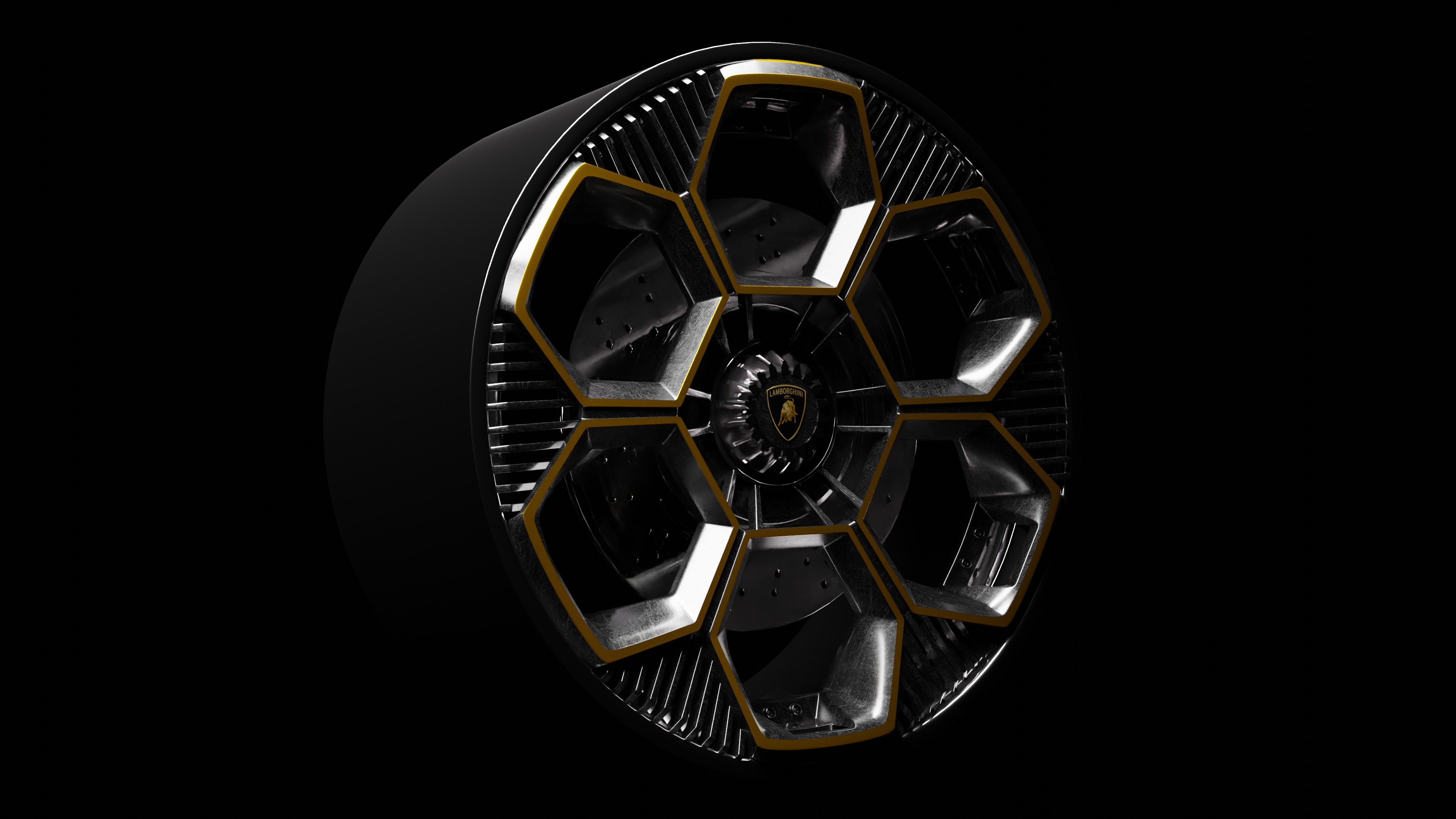 Highpoly Vehicle Rim 420B2 3D Model 3D model_1