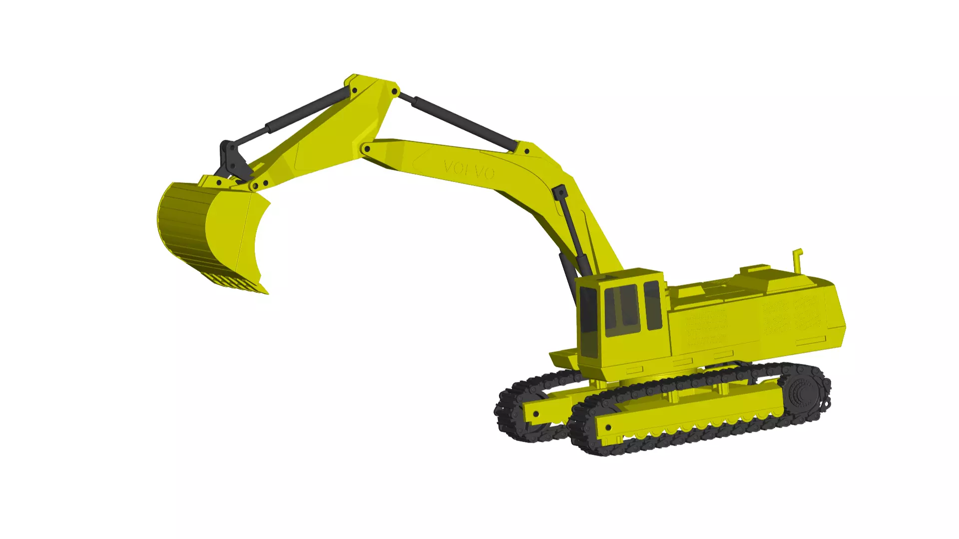 Volvo excavator 3D model