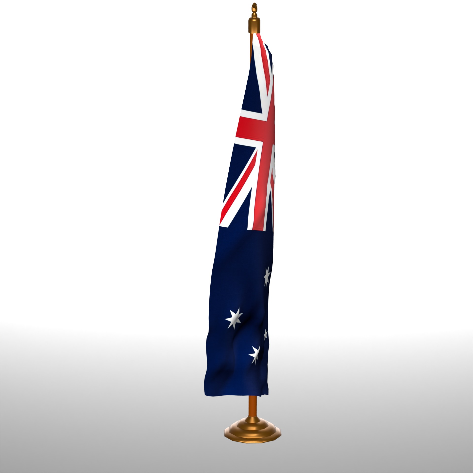 AUSTURALIA TABLE FLAG 3D model_2