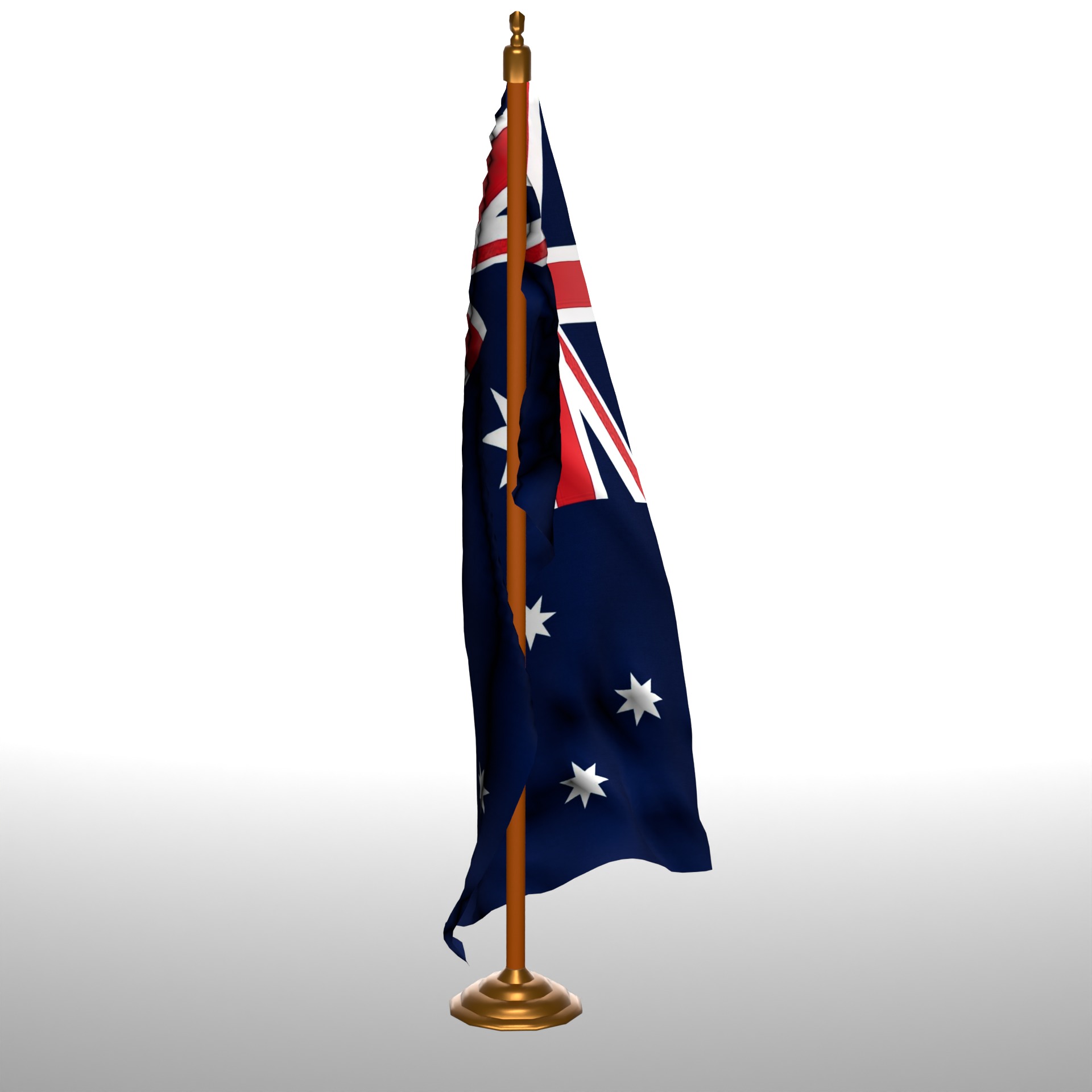 AUSTURALIA TABLE FLAG 3D model_4