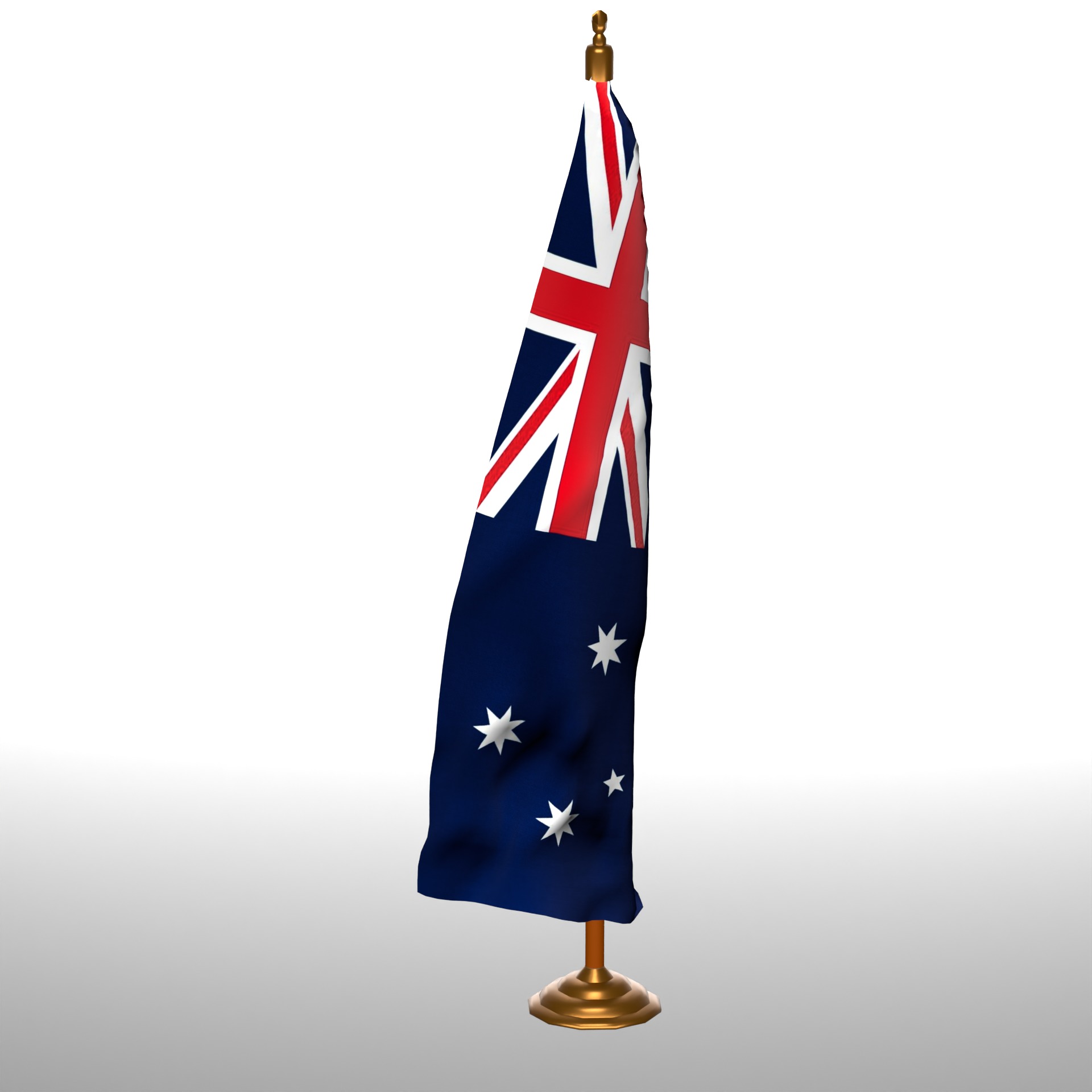 AUSTURALIA TABLE FLAG 3D model_1