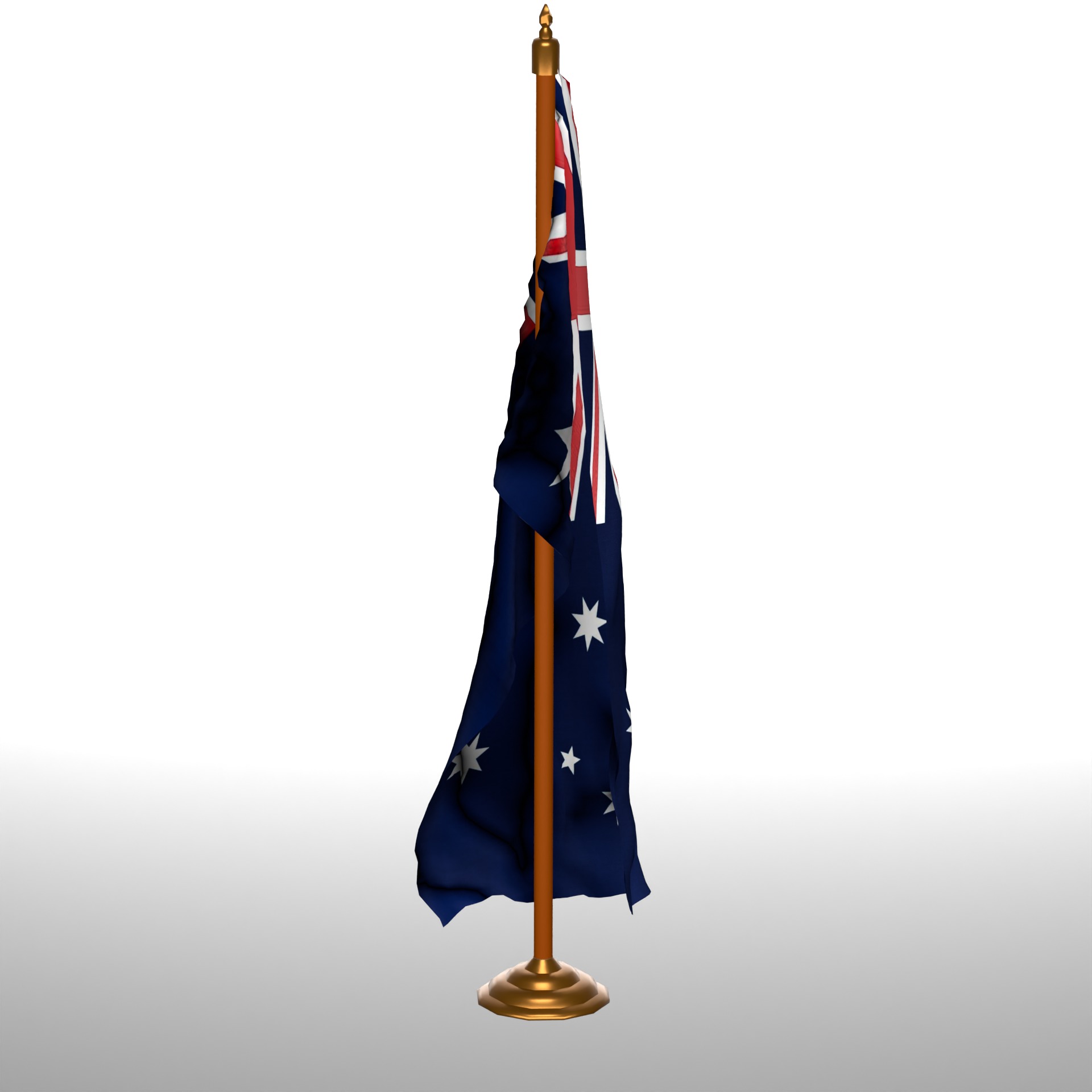 AUSTURALIA TABLE FLAG 3D model_3