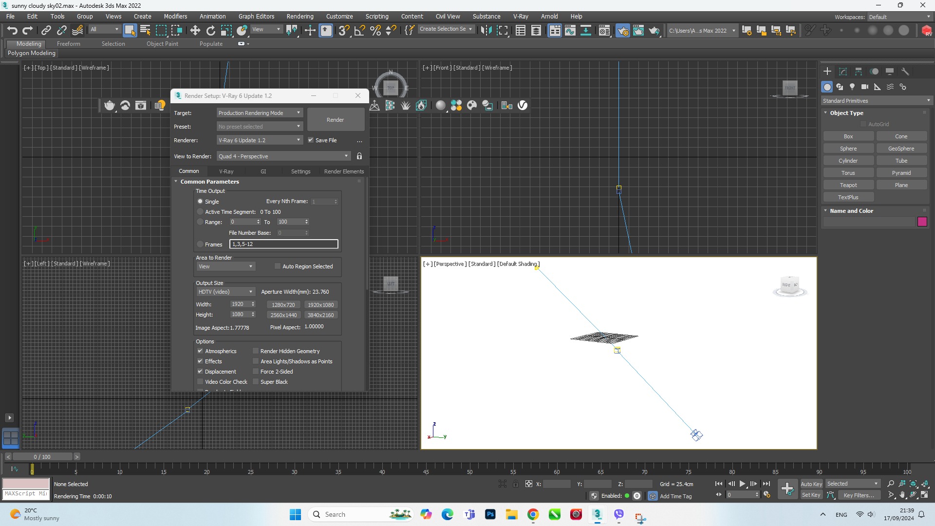 Sunny Cloudy Sky 3D model_9