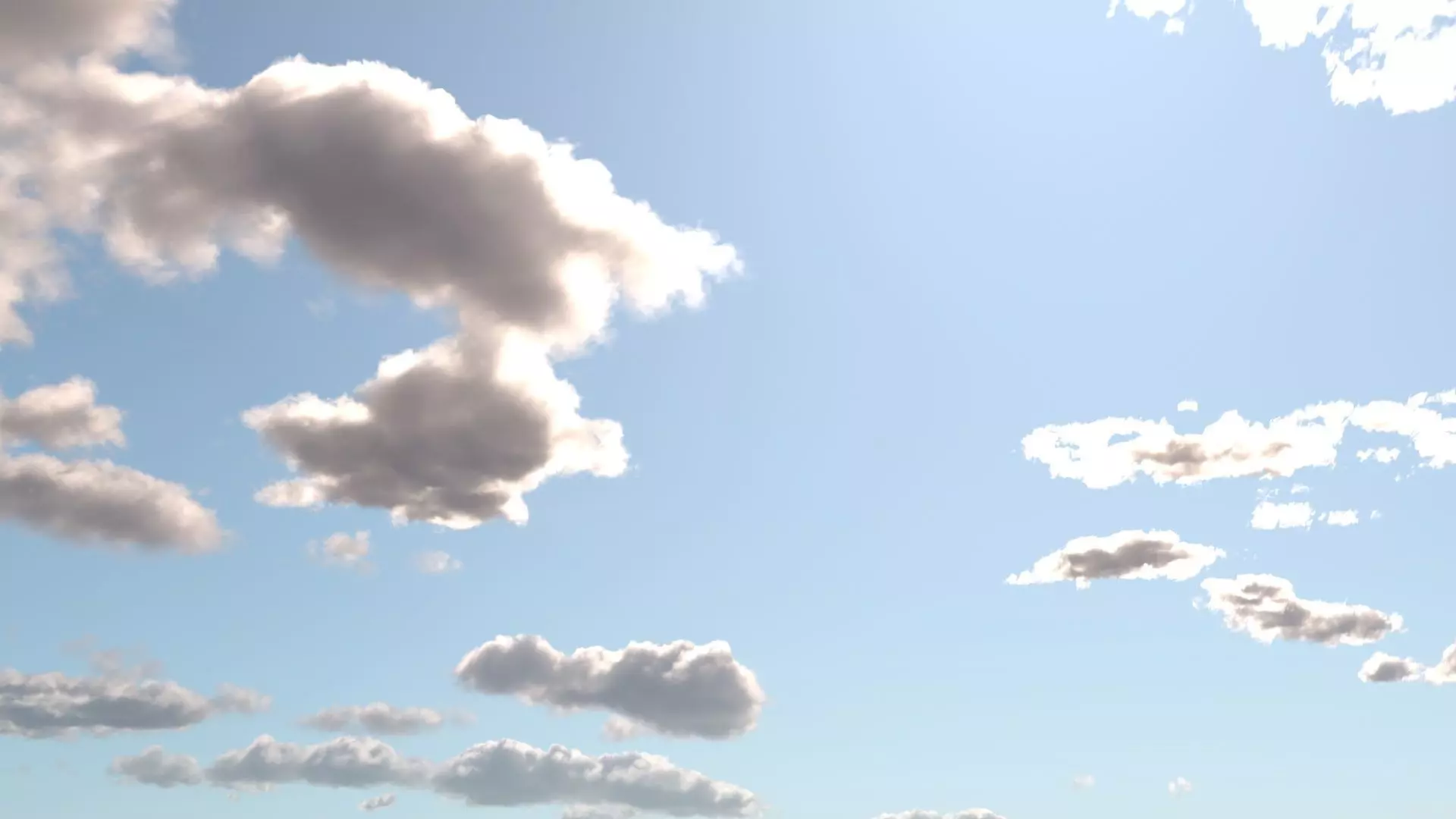 Sunny Cloudy Sky 3D model_0