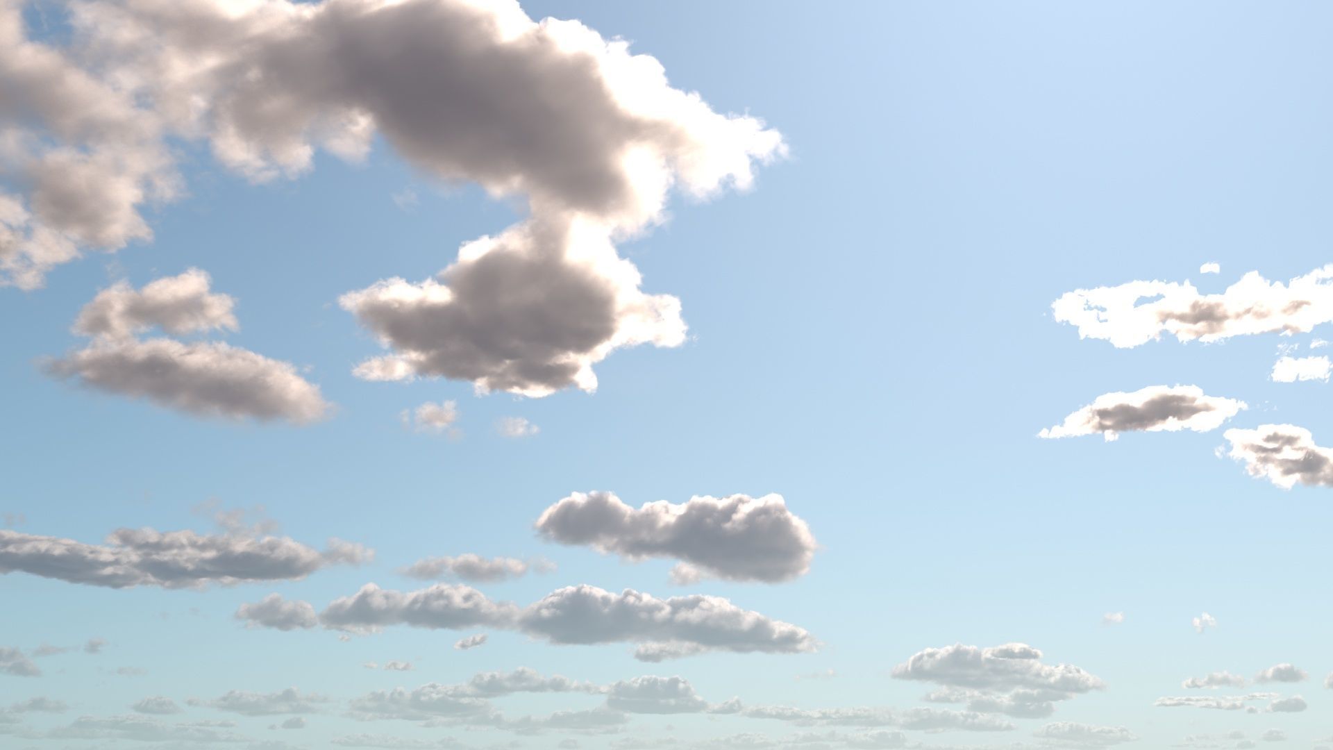 Sunny Cloudy Sky 3D model_7