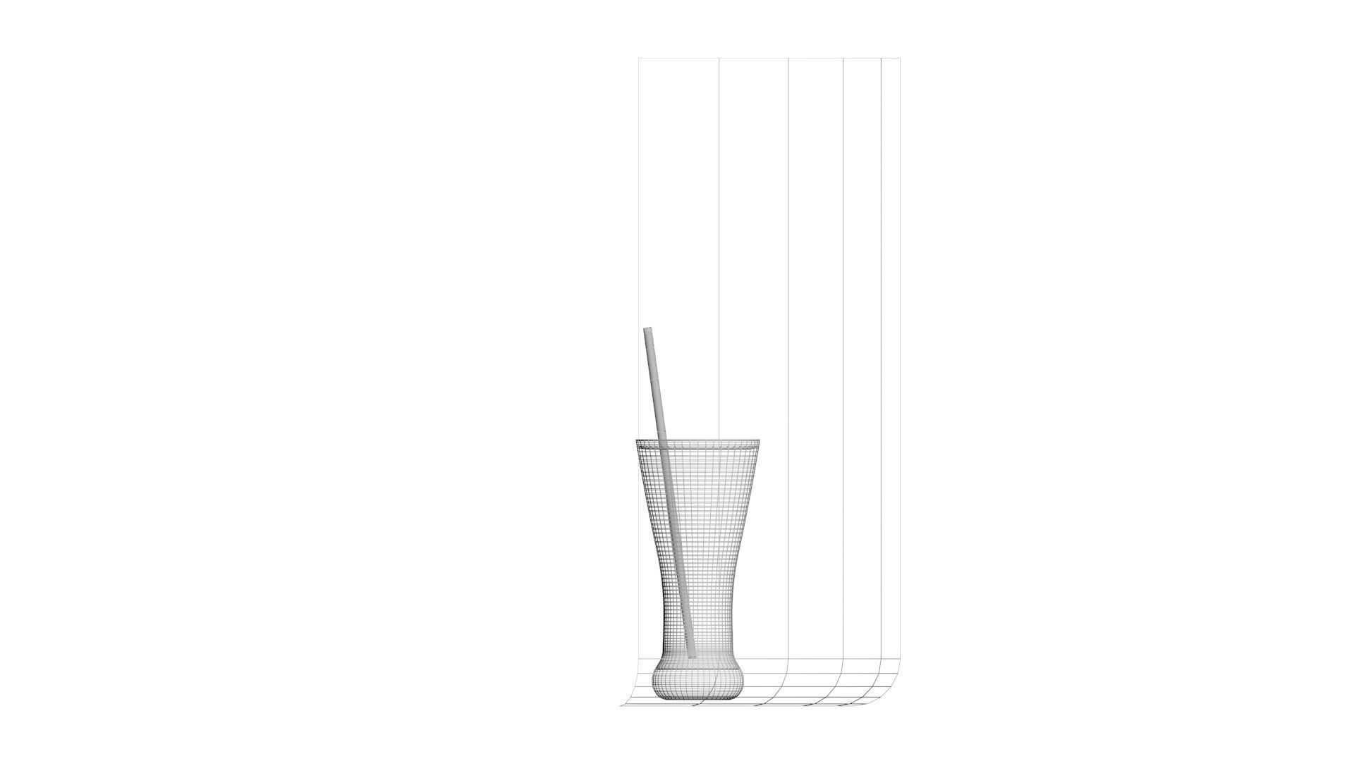 Glass of Orange Juice 3D model_12