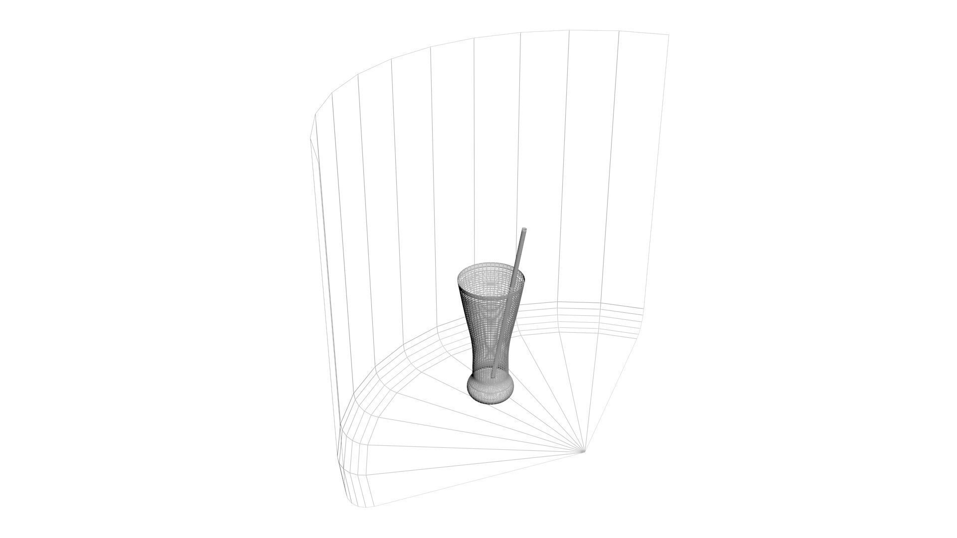 Glass of Orange Juice 3D model_4