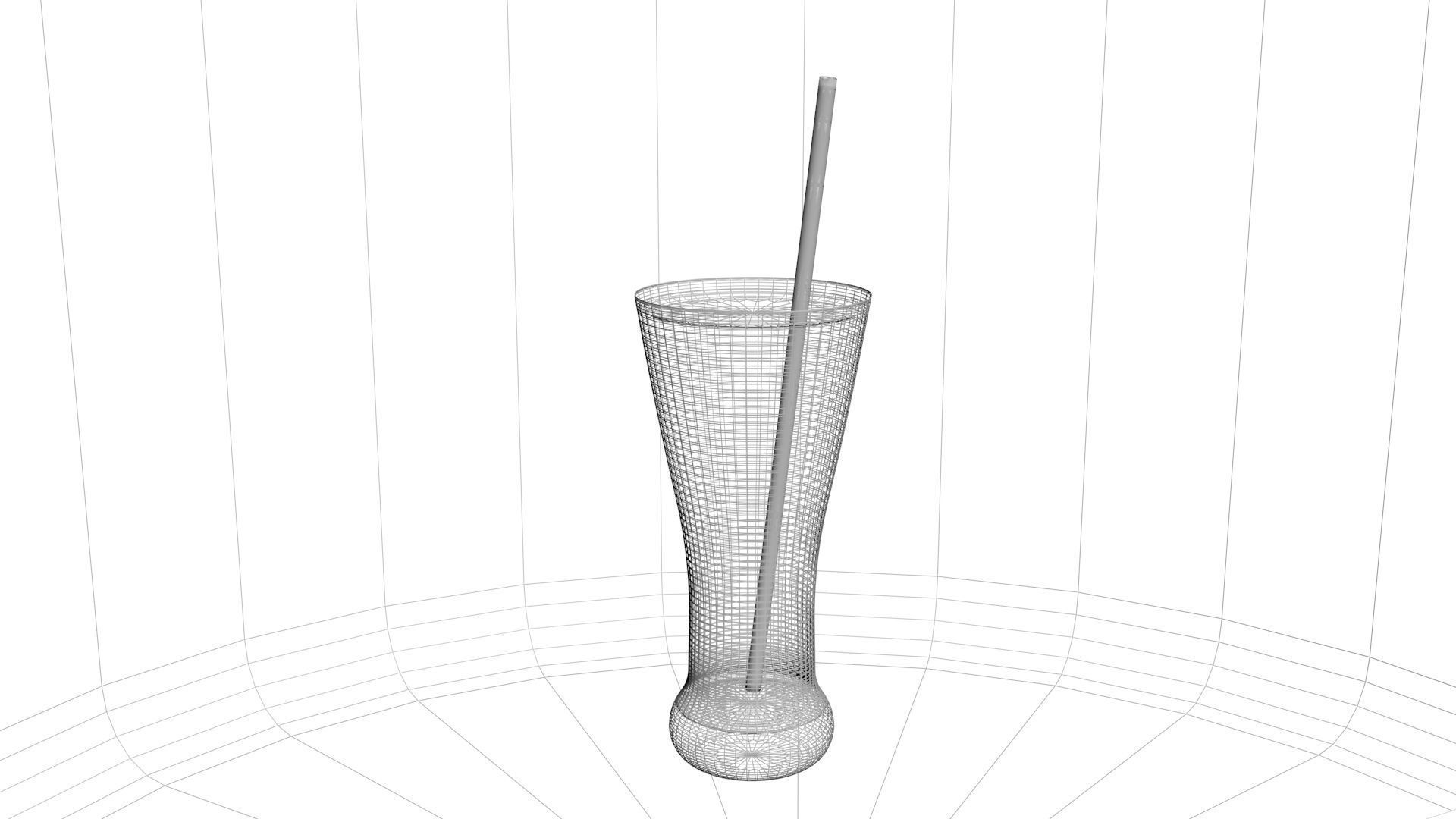 Glass of Orange Juice 3D model_6