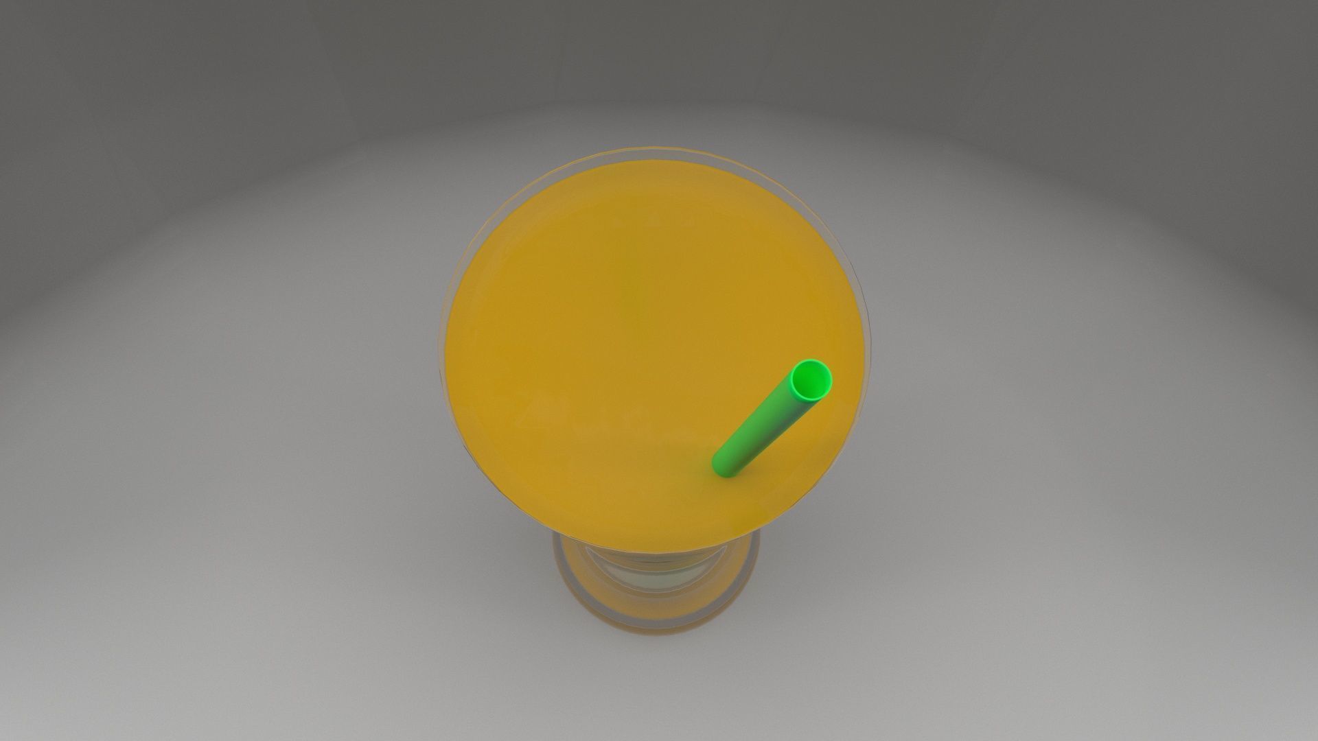 Glass of Orange Juice 3D model_1