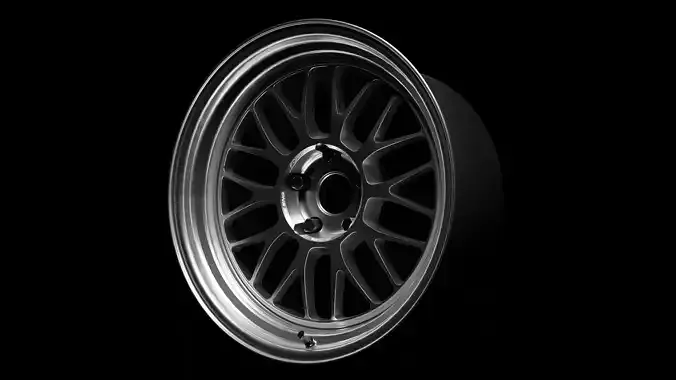 Volk Racing Rim 3D Highpoly Model 3D model