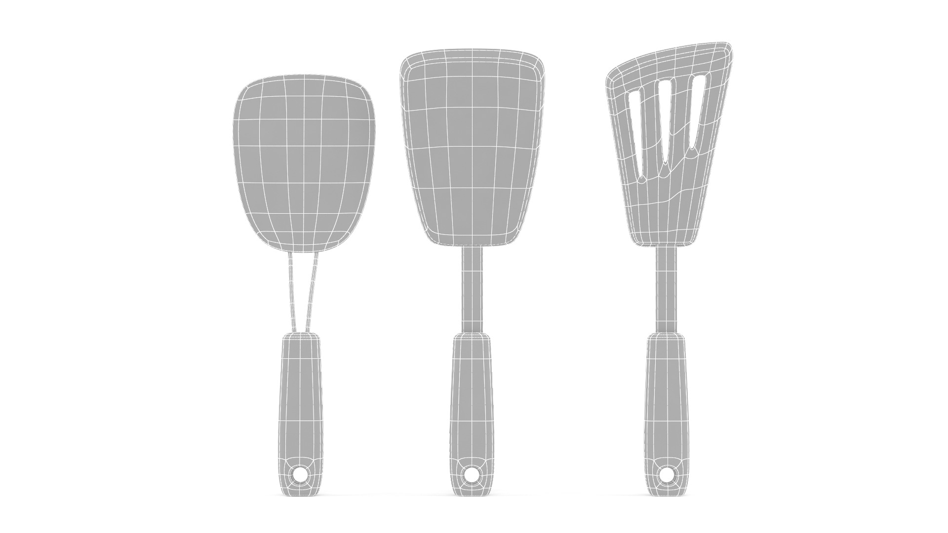 Kitchen Cooking Spatula Set 3D model_7