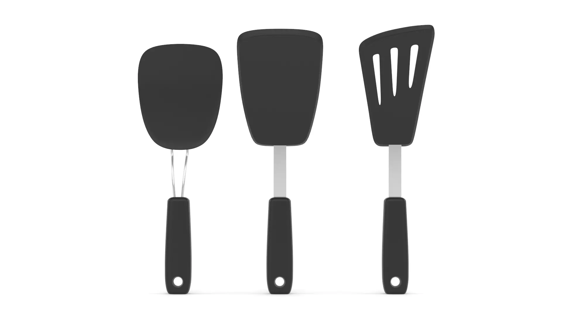 Kitchen Cooking Spatula Set 3D model_0