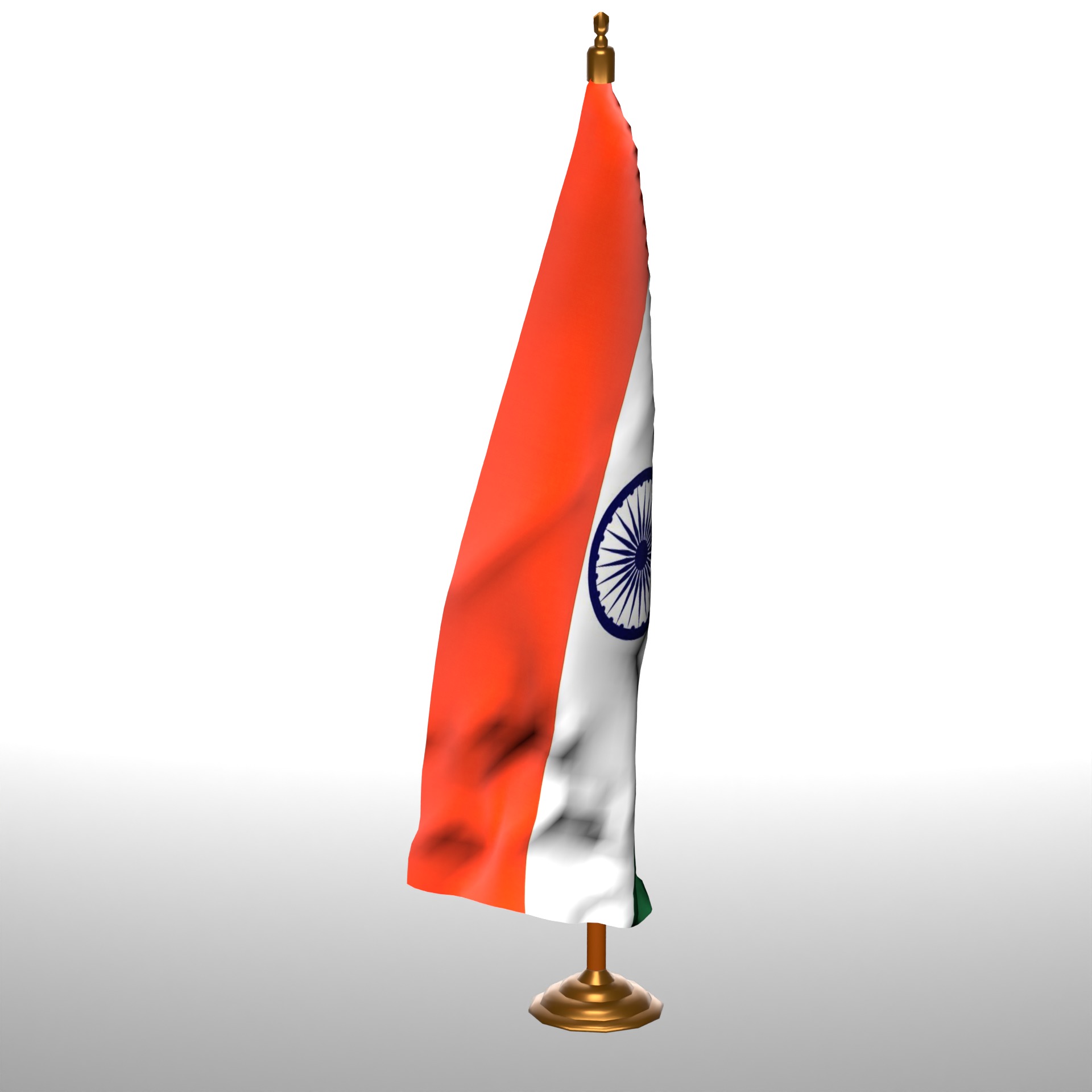 INDIA TABLE FLAG 3D model_1