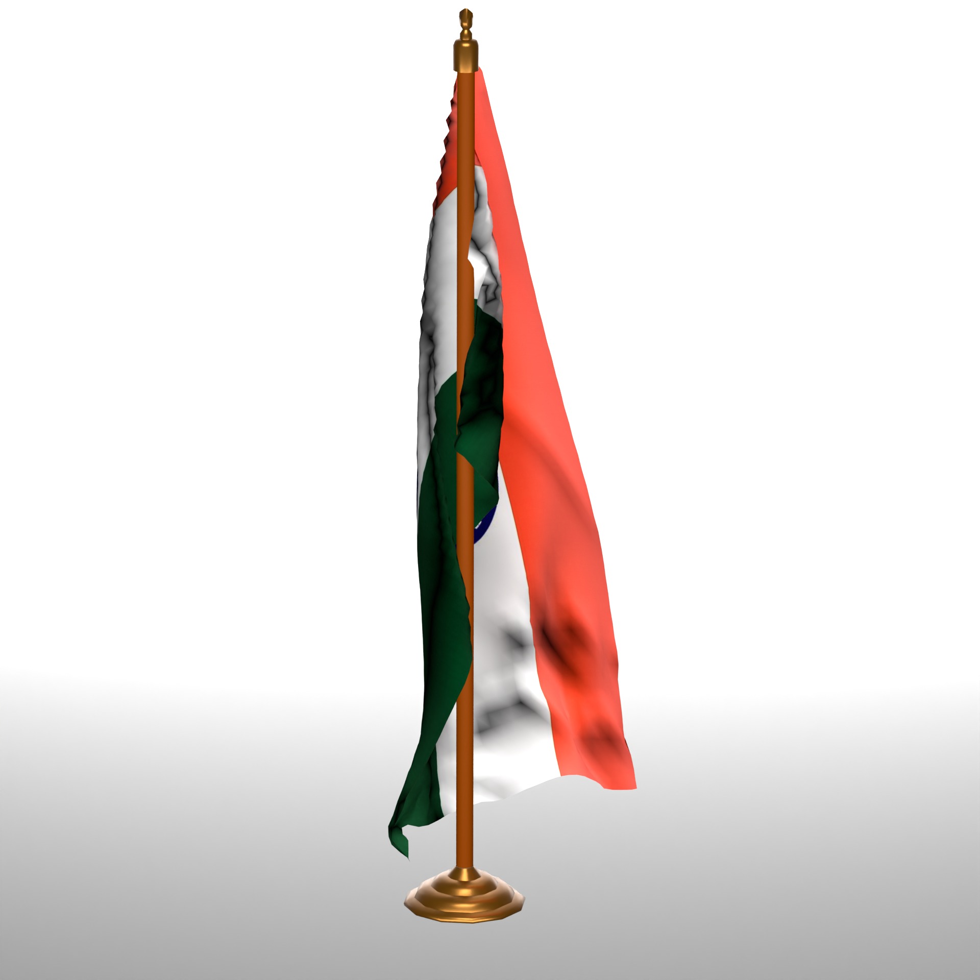 INDIA TABLE FLAG 3D model_4